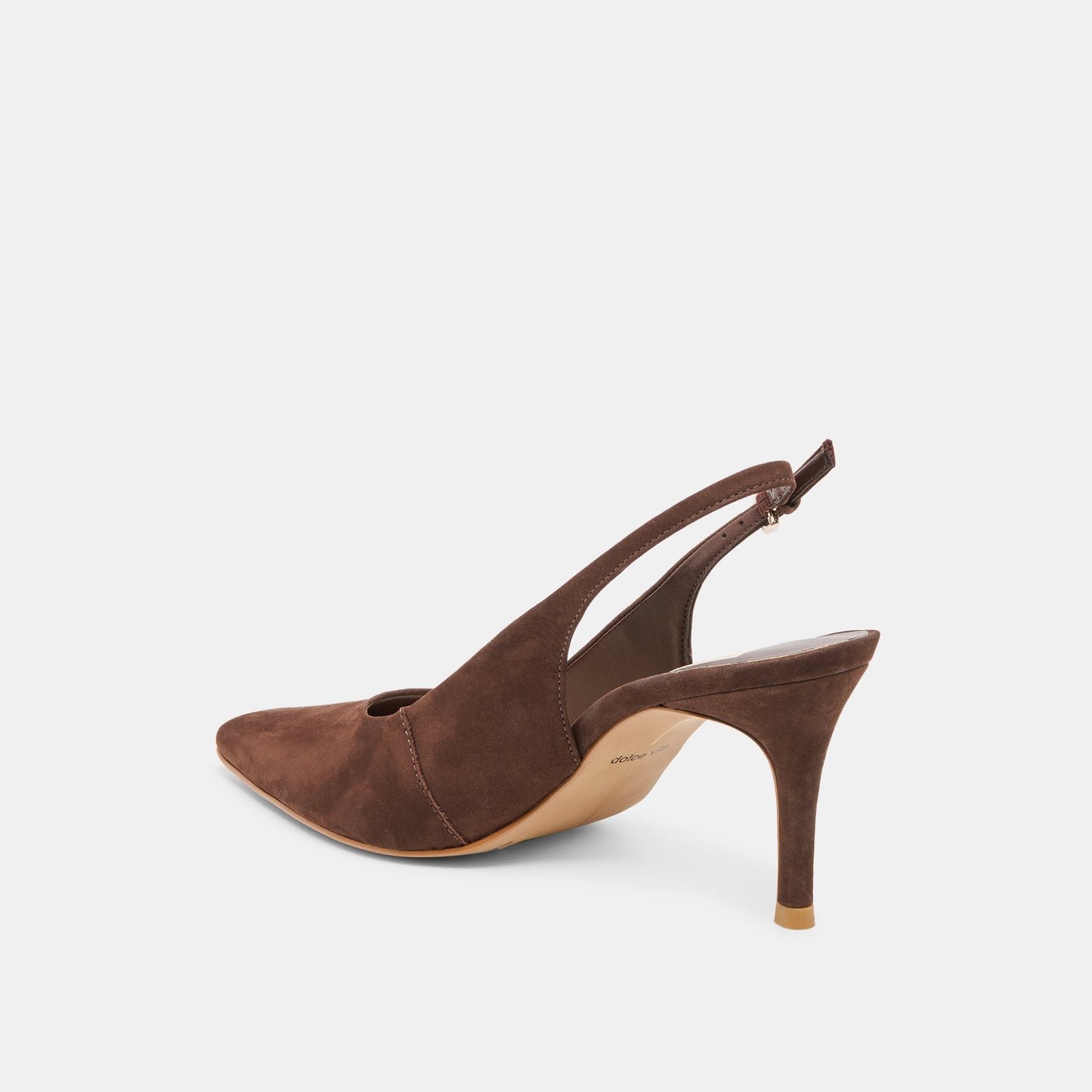 Elasi Dk Brown Nubuck Heels