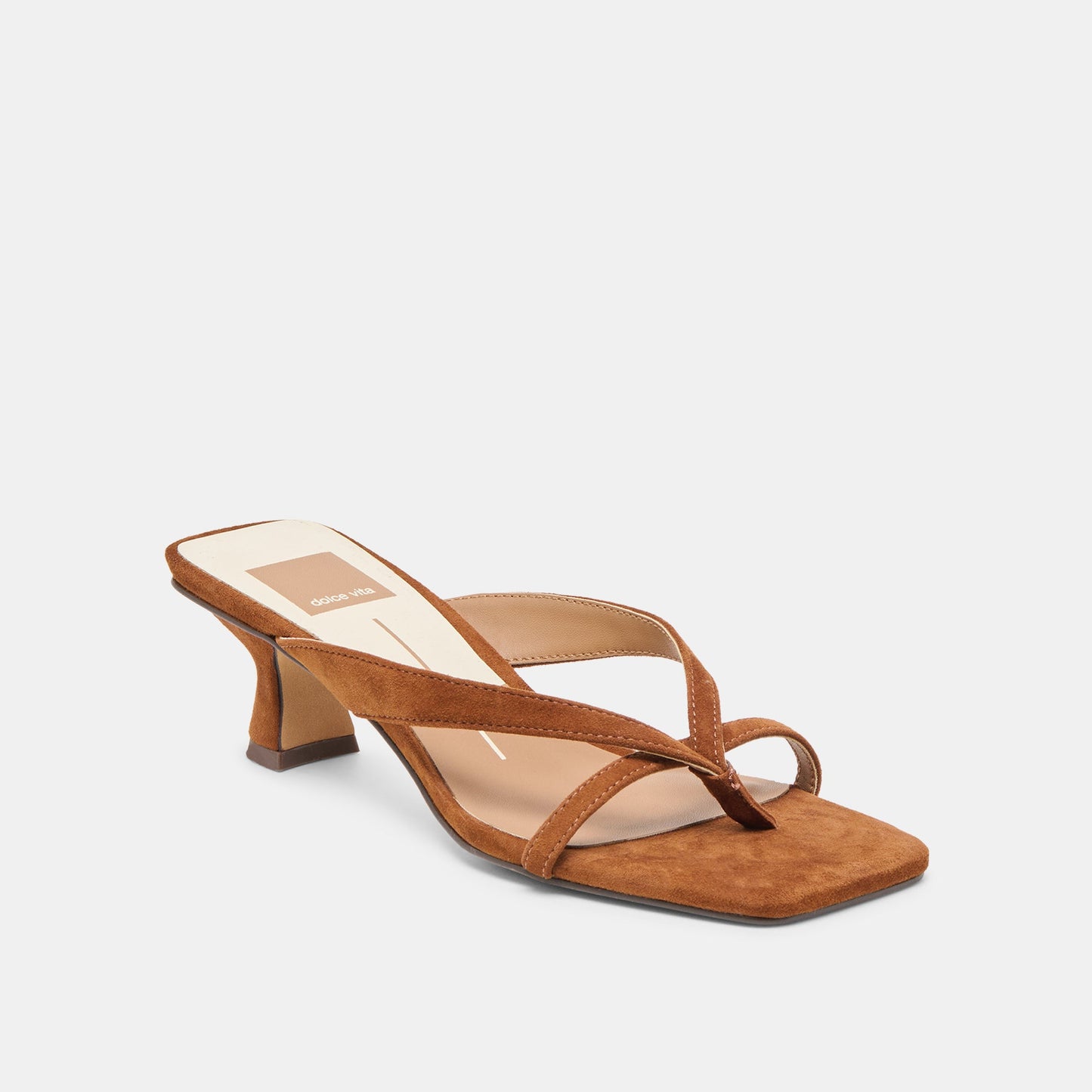 Brevel Dk Brown Suede Heels