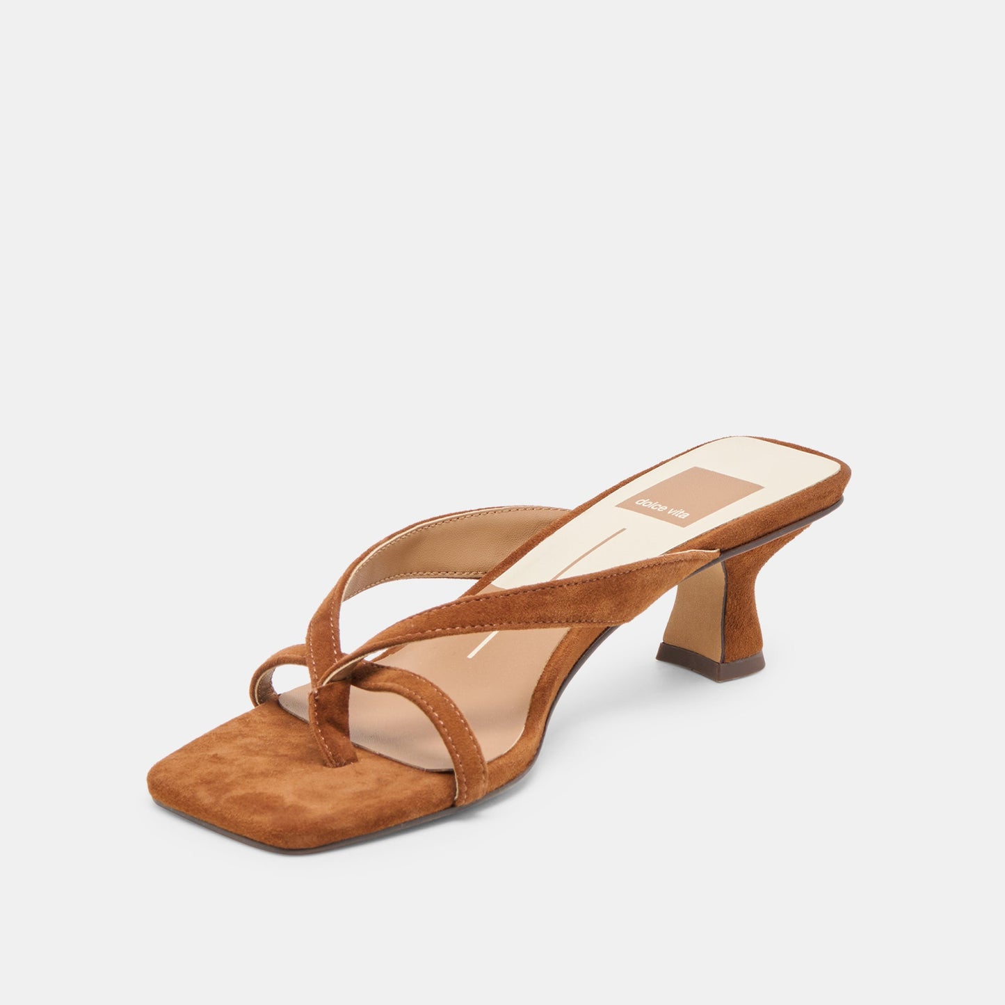 Brevel Dk Brown Suede Heels