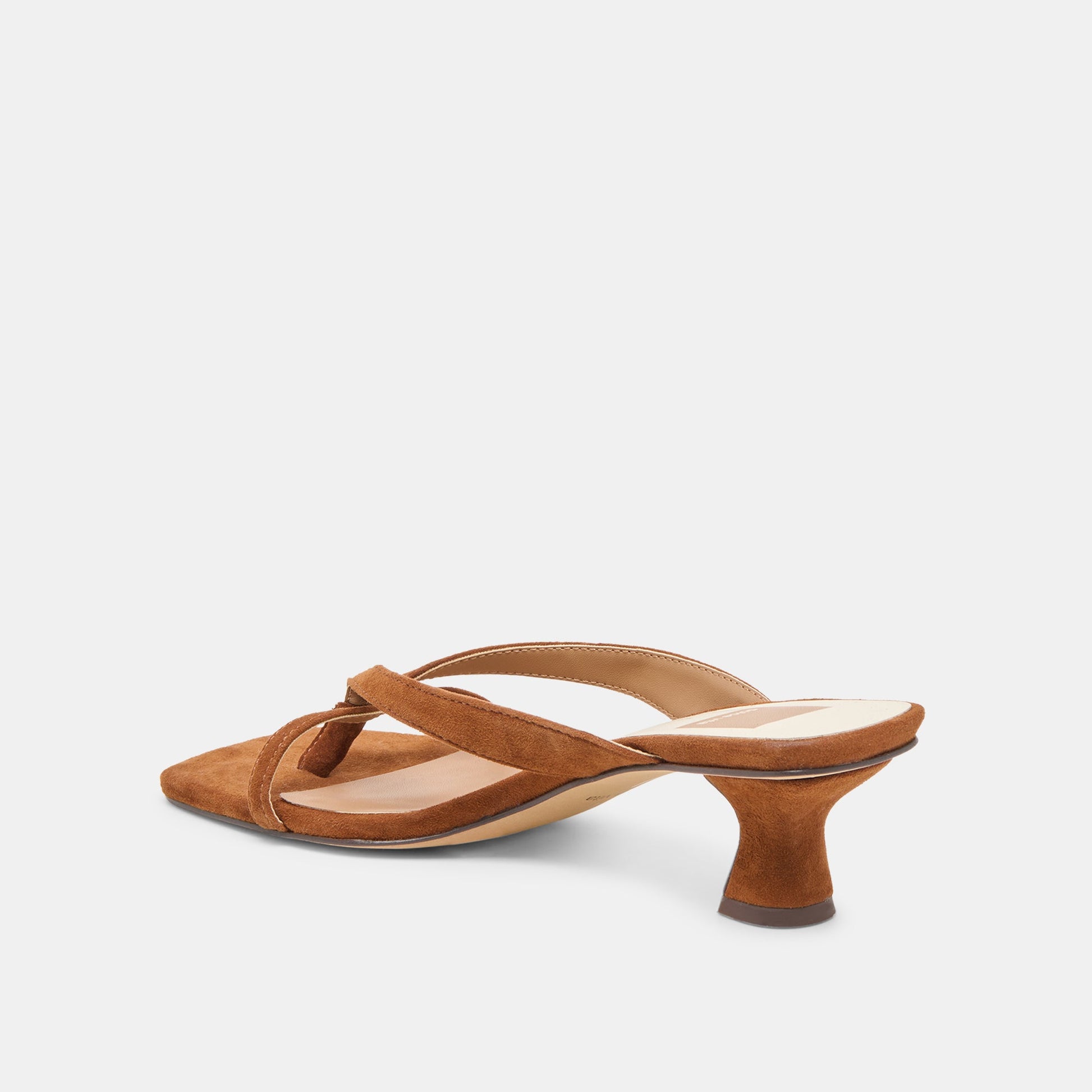 Brevel Dk Brown Suede Heels