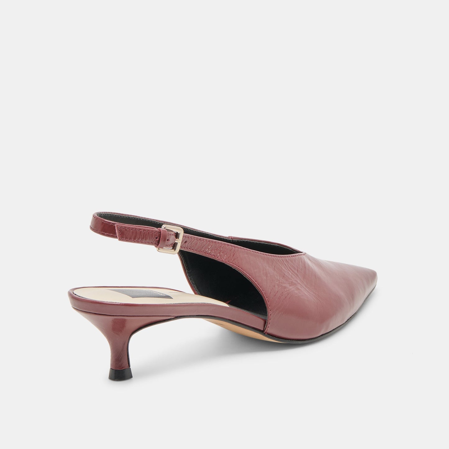 Alenna Oxblood Crinkle Heels