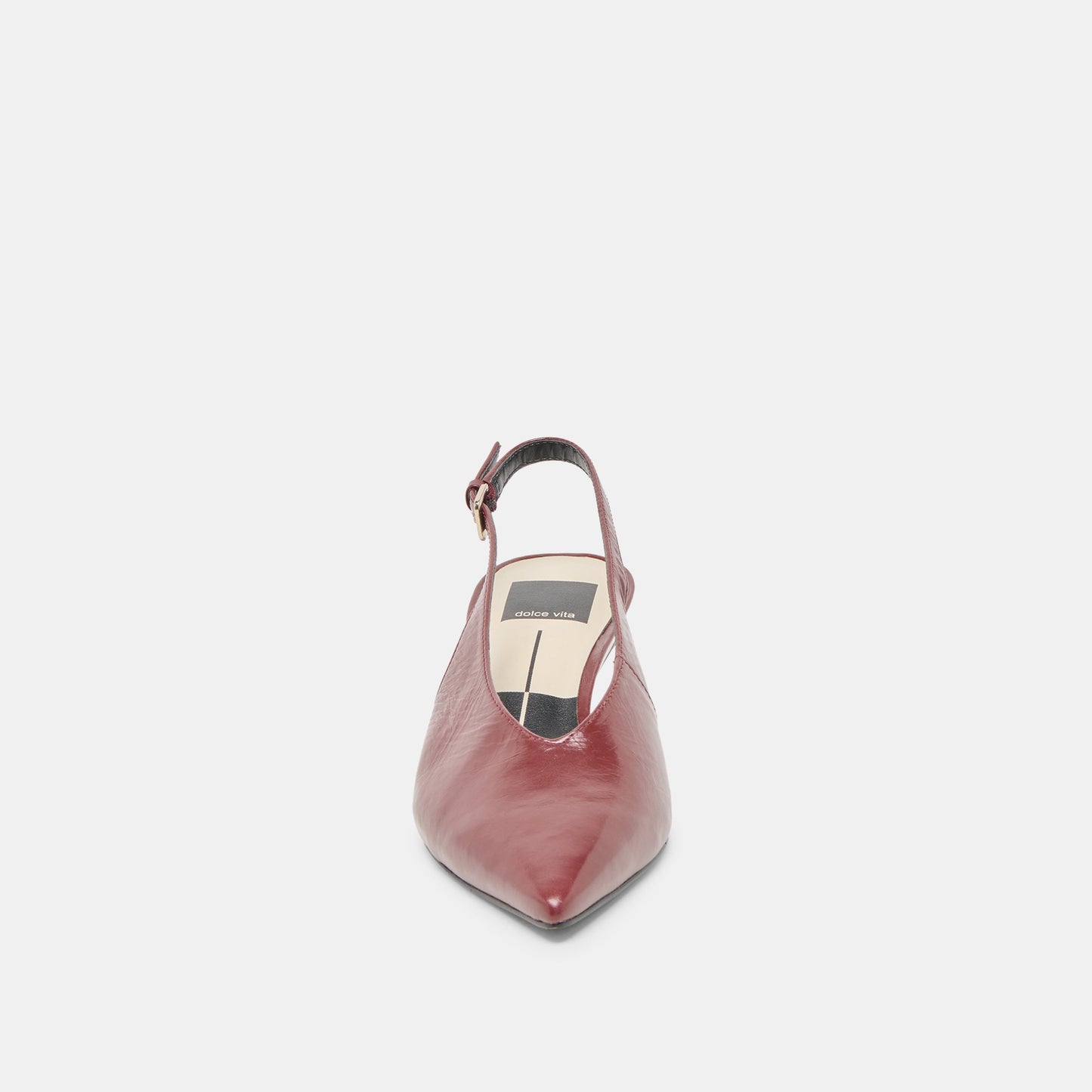 Alenna Oxblood Crinkle Heels