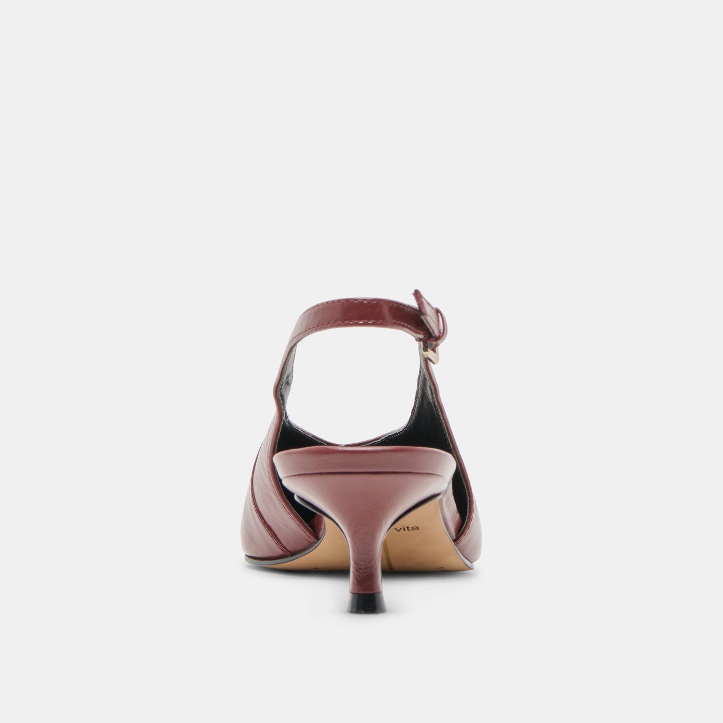 Alenna Oxblood Crinkle Heels
