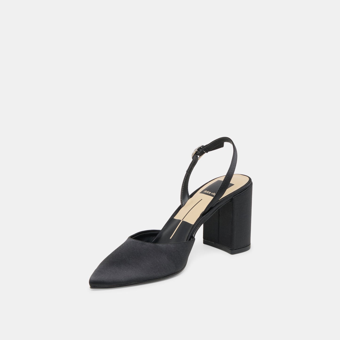 Carel Onyx Satin High Heels