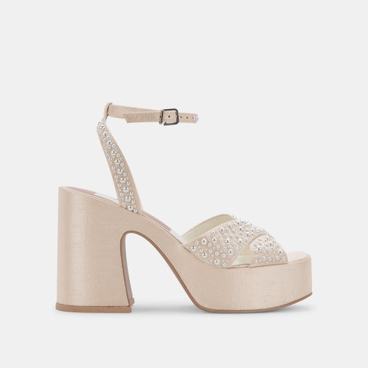 WESSI PEARL HEELS VANILLA PEARLS
 – Dolce Vita
