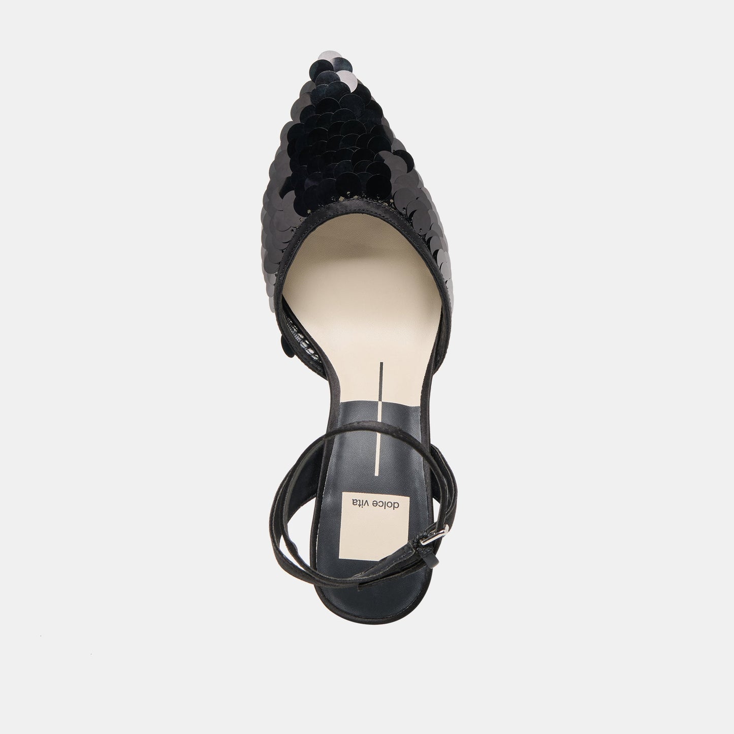 Elizza Confetti Onyx Woven Mesh Heels