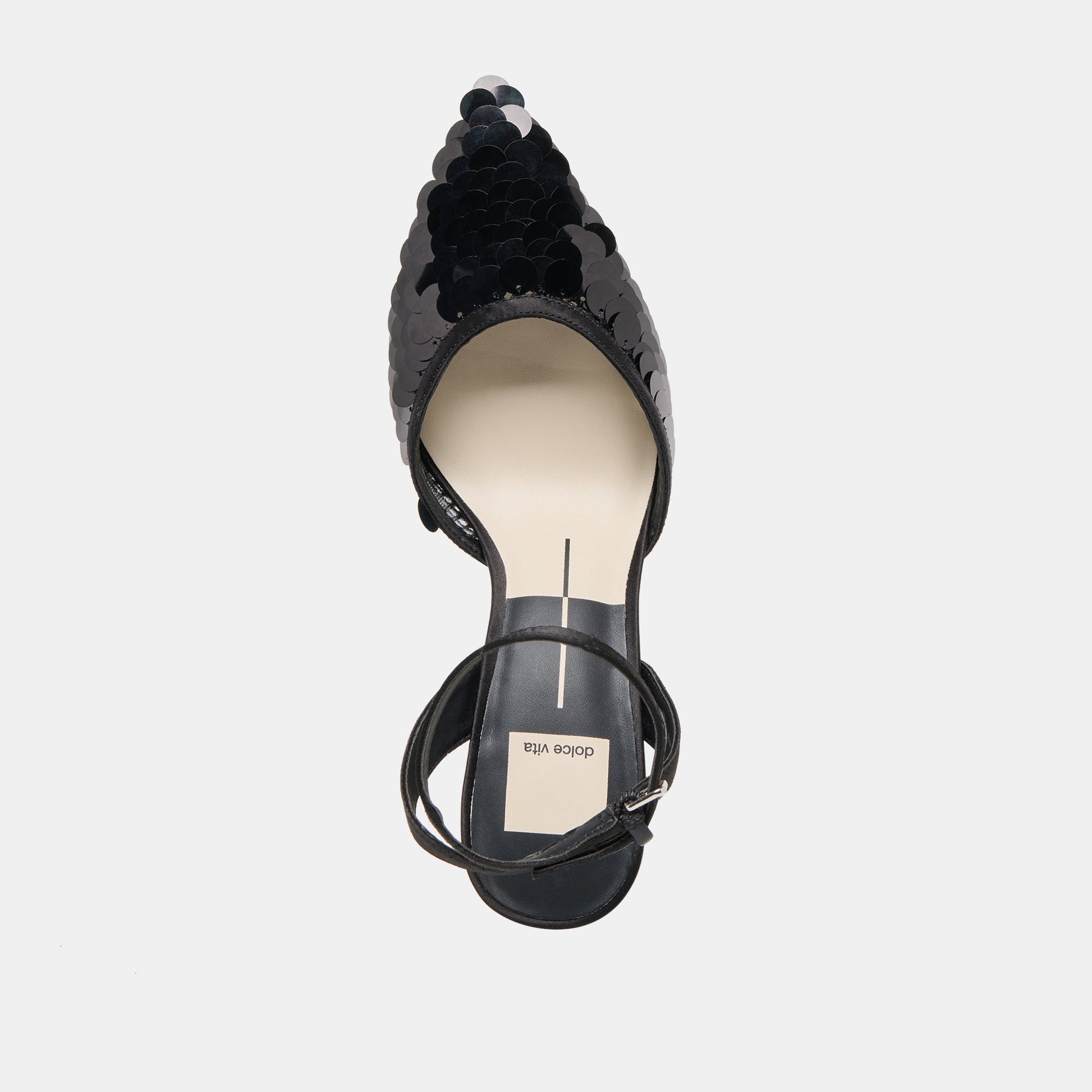 Elizza Confetti Onyx Woven Mesh Heels