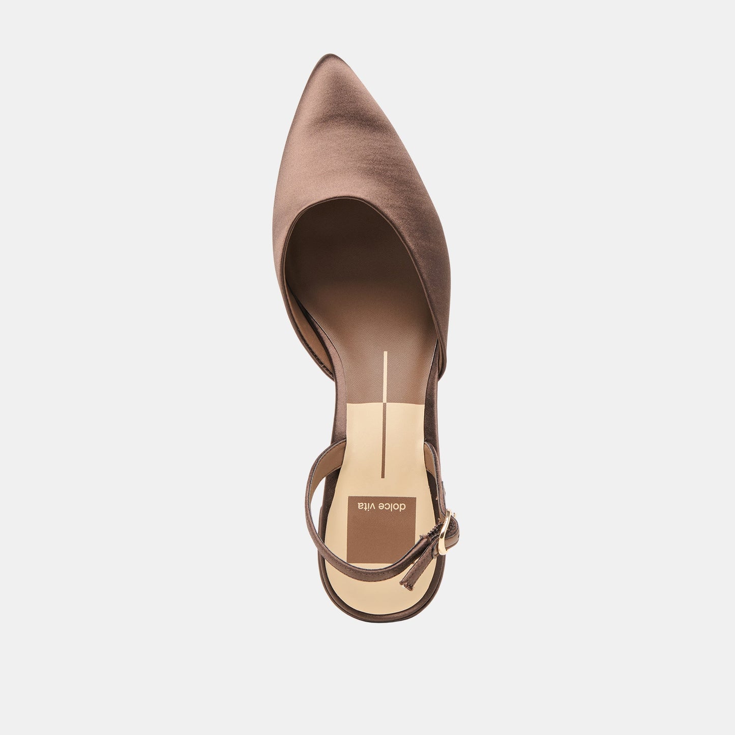 Carel Dk Brown Satin Heels