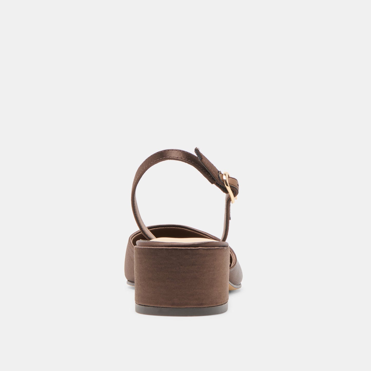 Carel Dk Brown Satin Heels