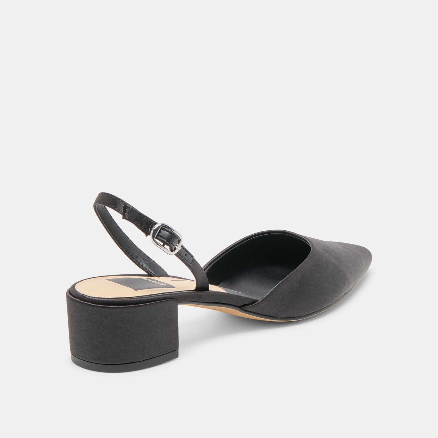 Carel Onyx Satin Heels