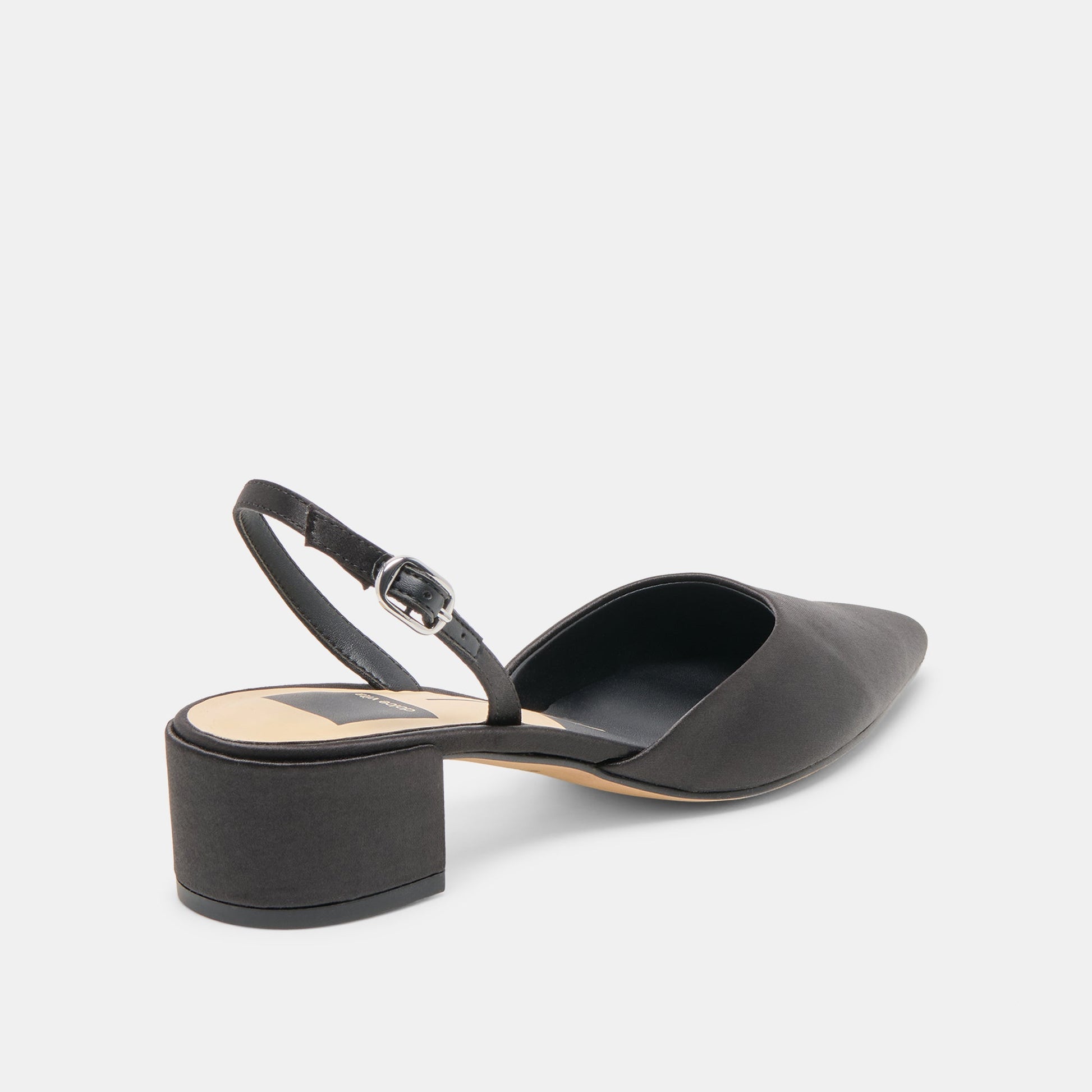 Carel Onyx Satin Heels