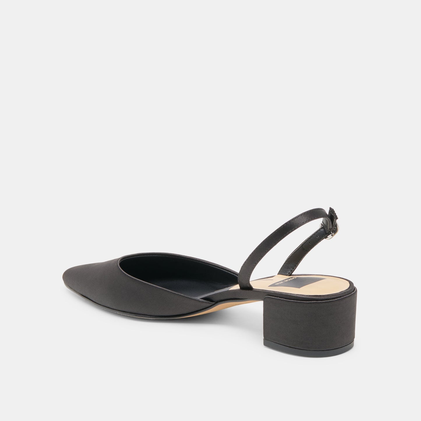Carel Onyx Satin Heels