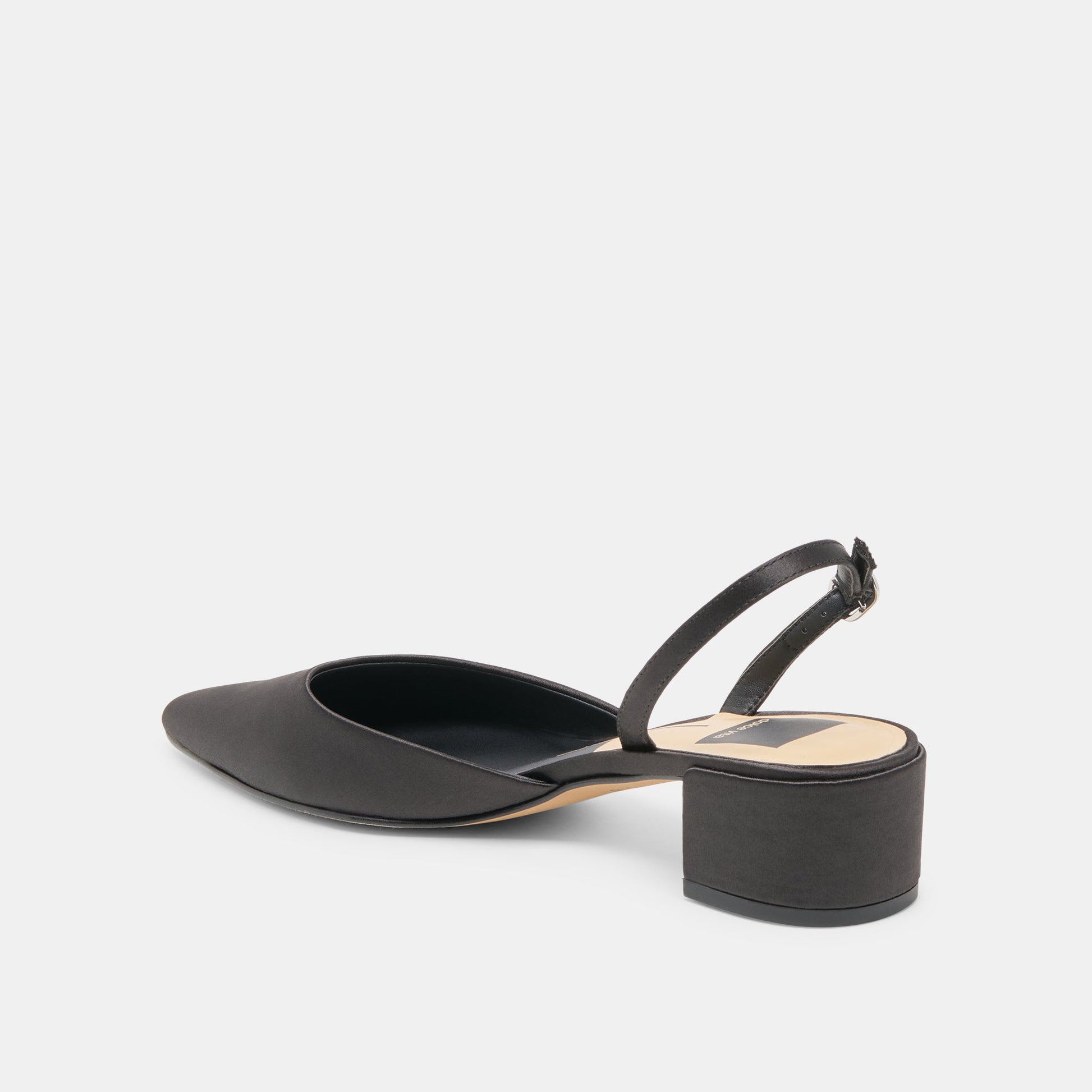 Carel Onyx Satin Heels
