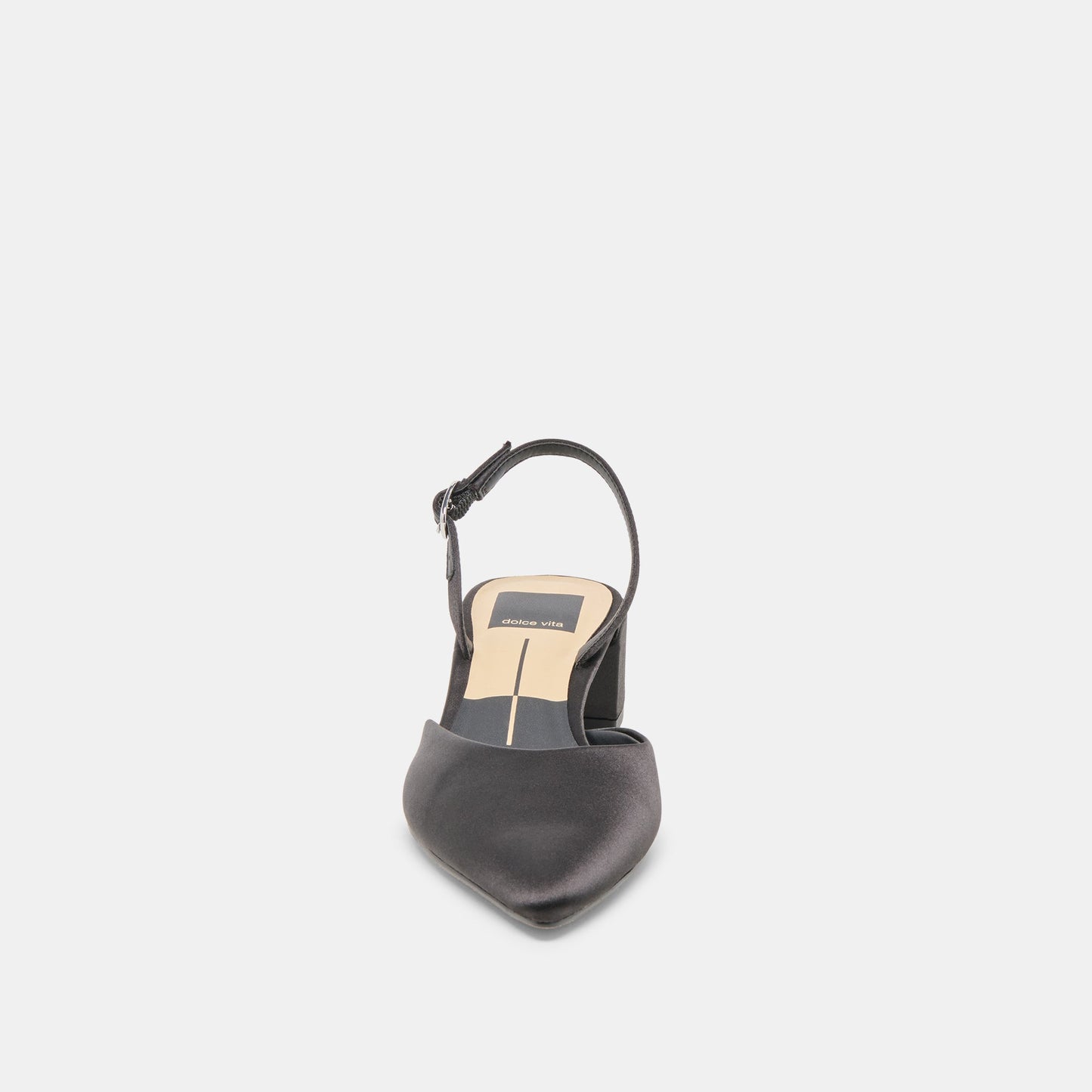 Carel Onyx Satin Heels