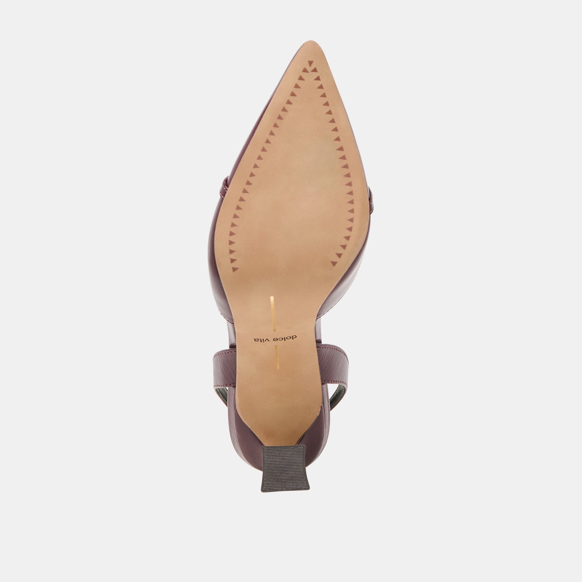 Malik Cranberry Crinkle Patent Heels