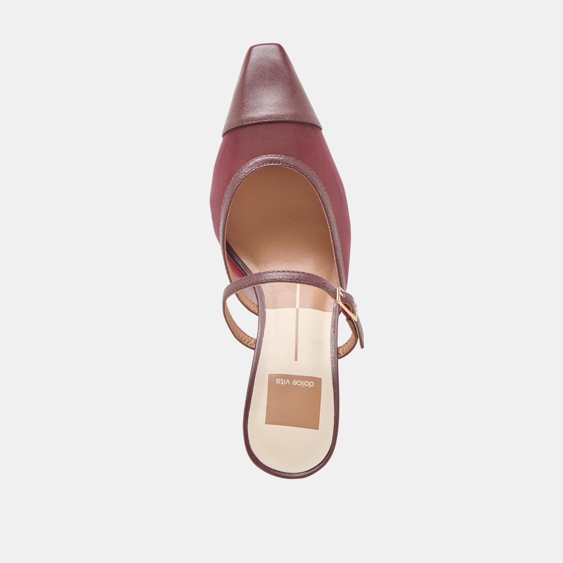 Loyd Burgundy Mesh Heels
