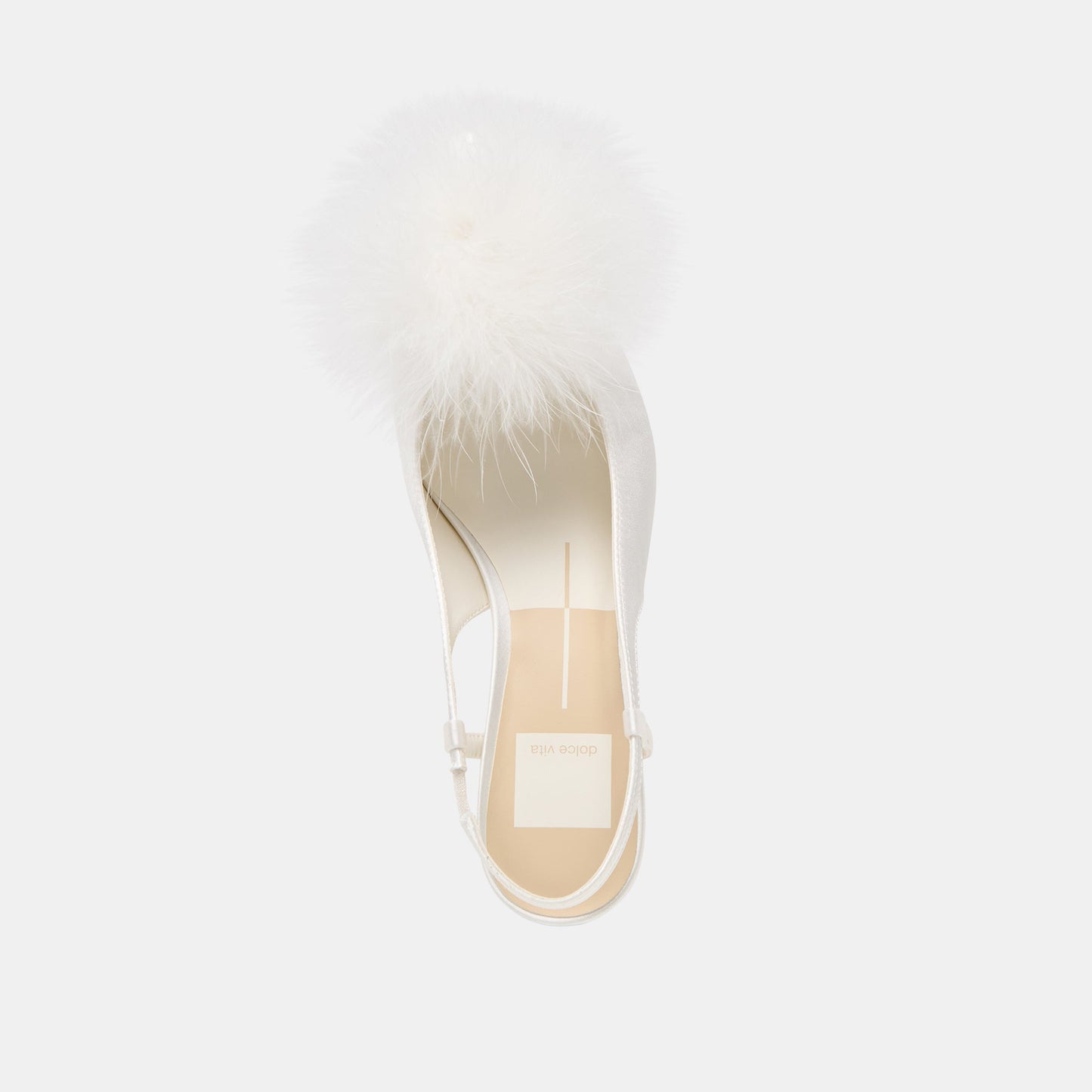 Kamy True White Satin Heels