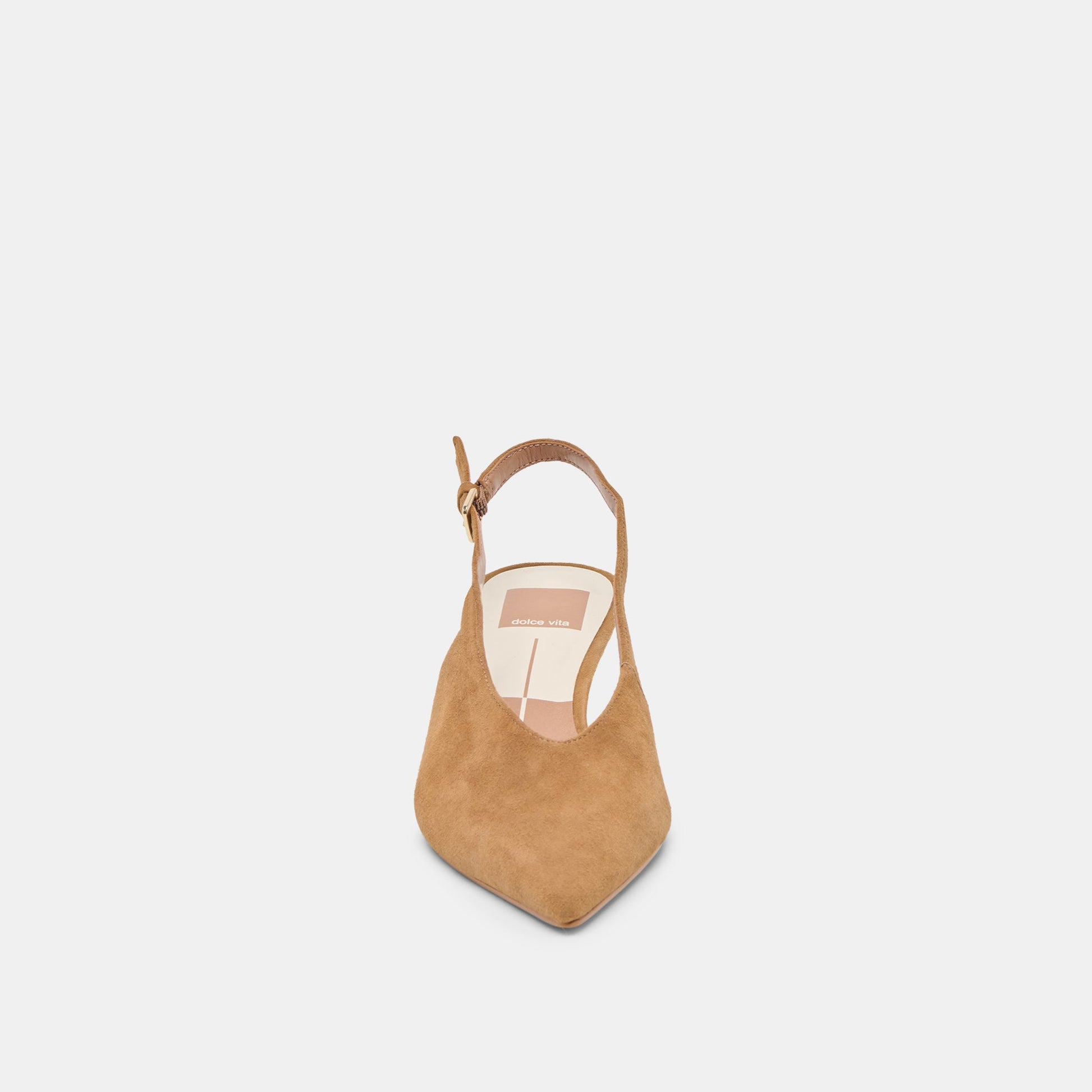 Alenna Lt Brown Suede Heels