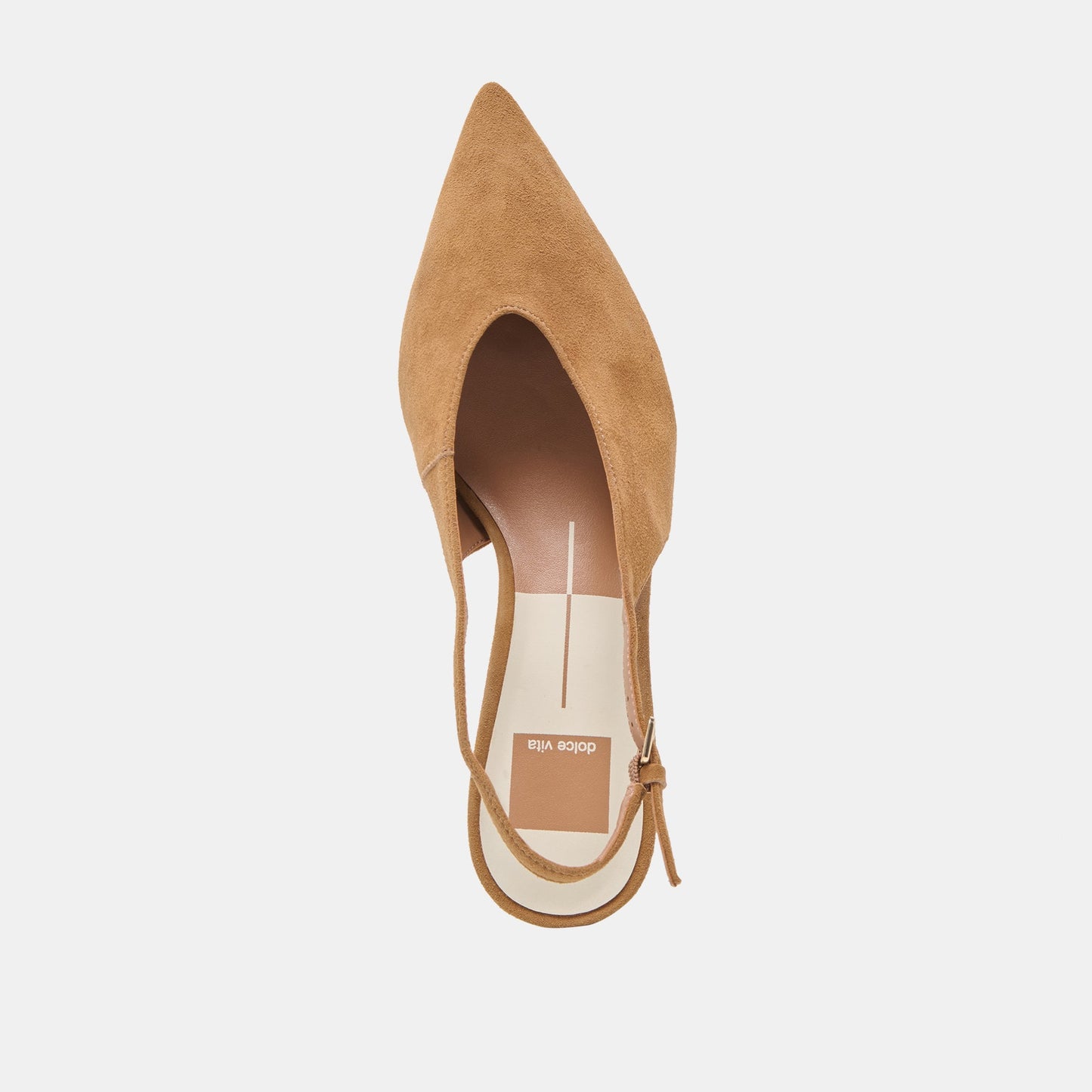 Alenna Lt Brown Suede Heels