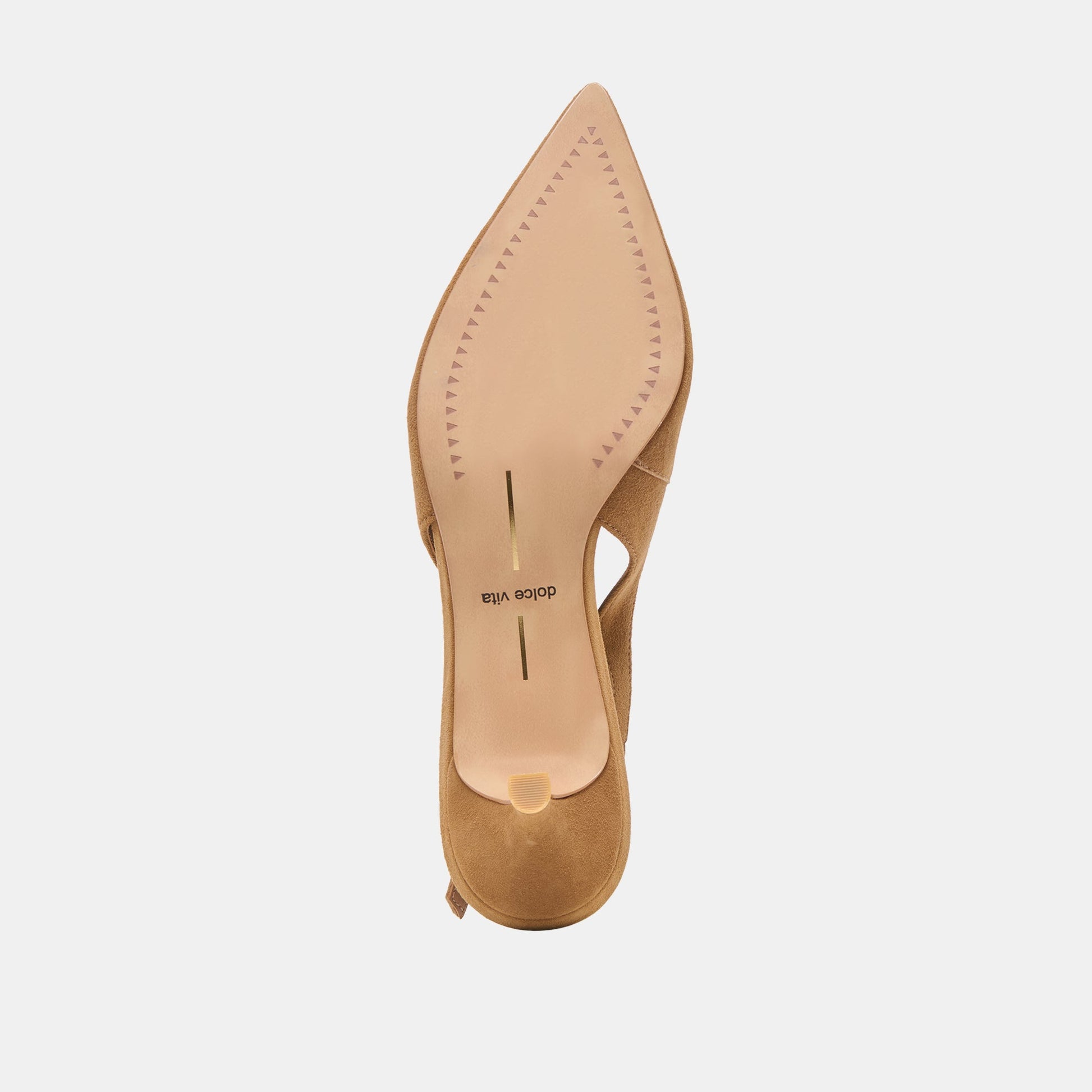 Alenna Lt Brown Suede Heels