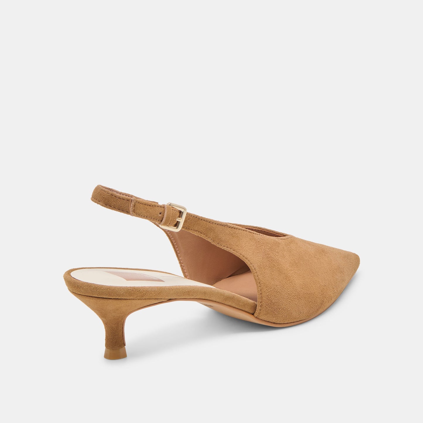 Alenna Lt Brown Suede Heels