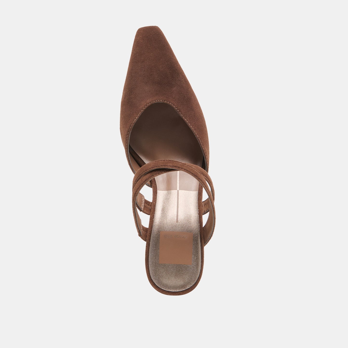 Linore Dk Brown Suede Heels