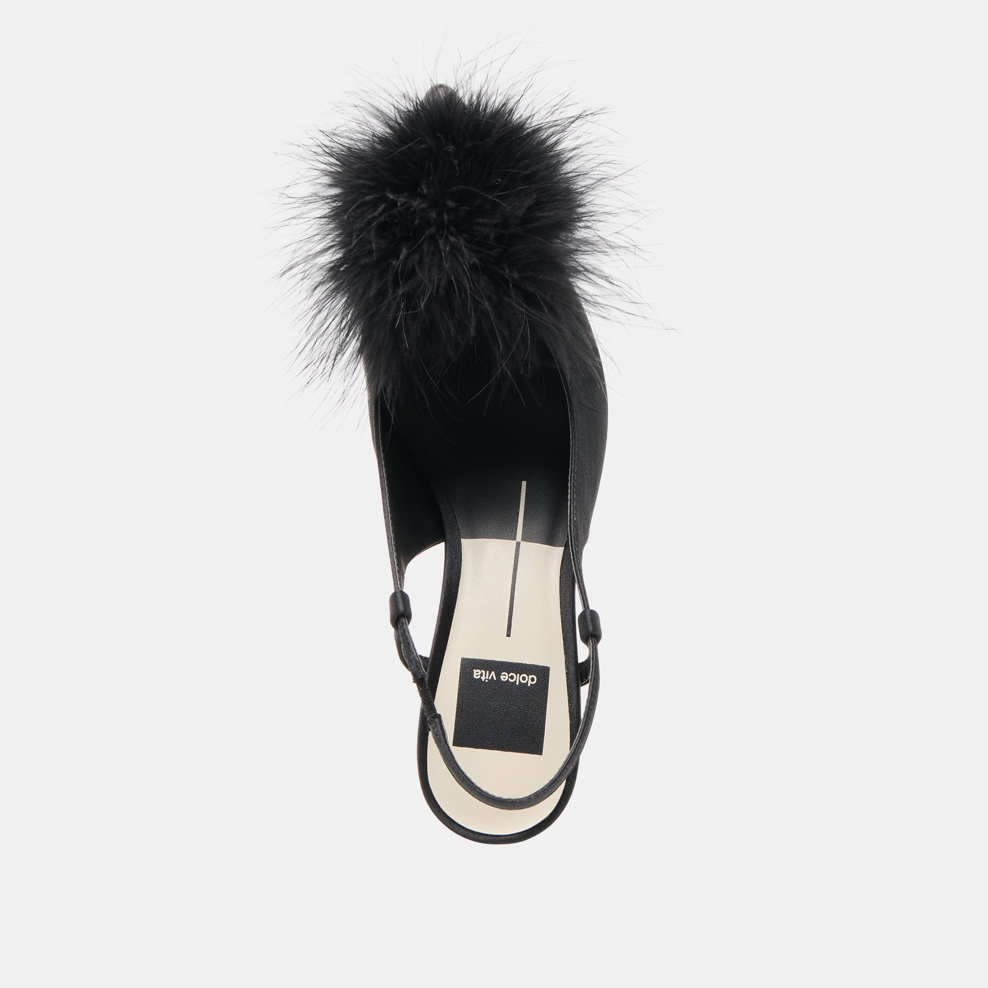 Kamy Onyx Satin Heels