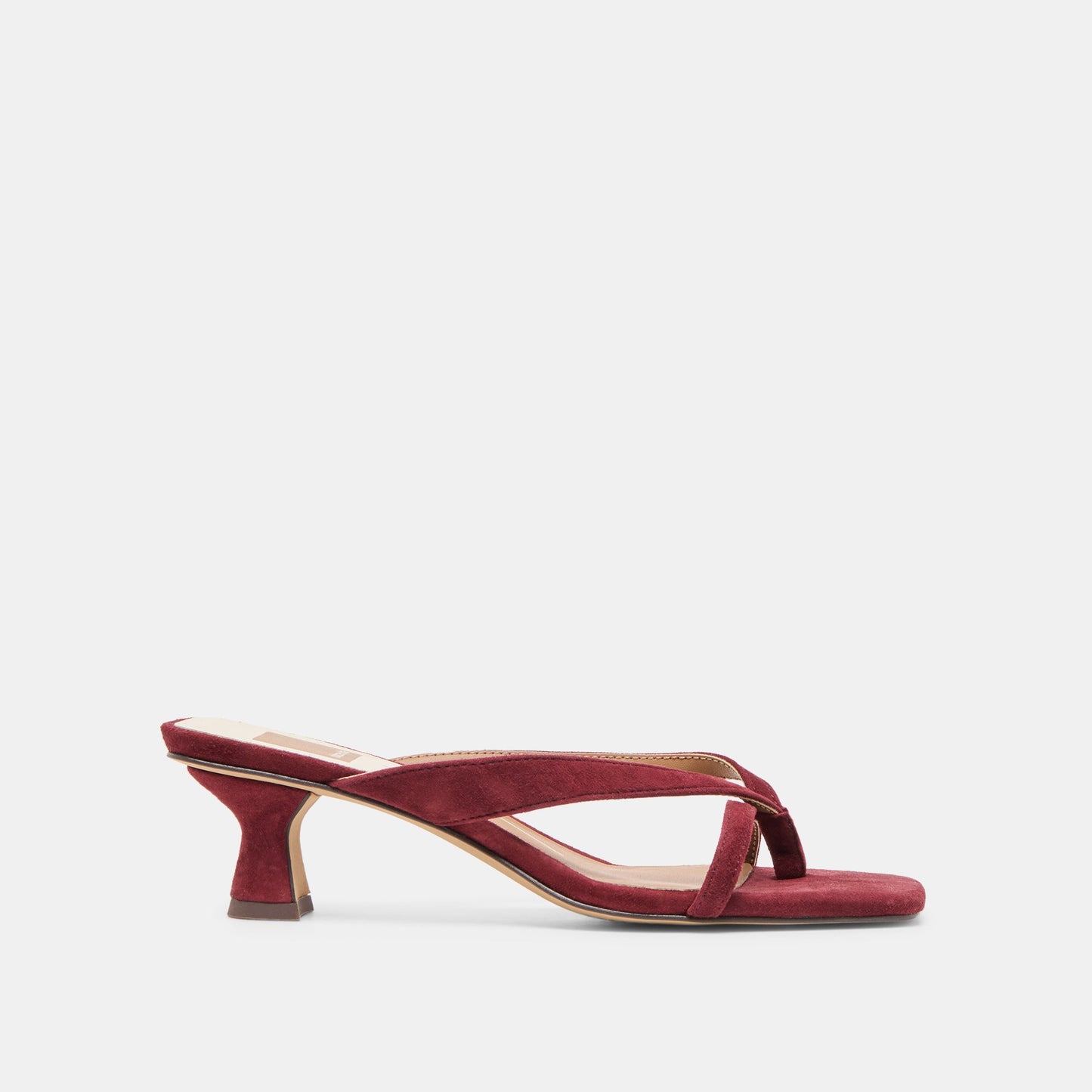 Brevel Oxblood Suede Heels