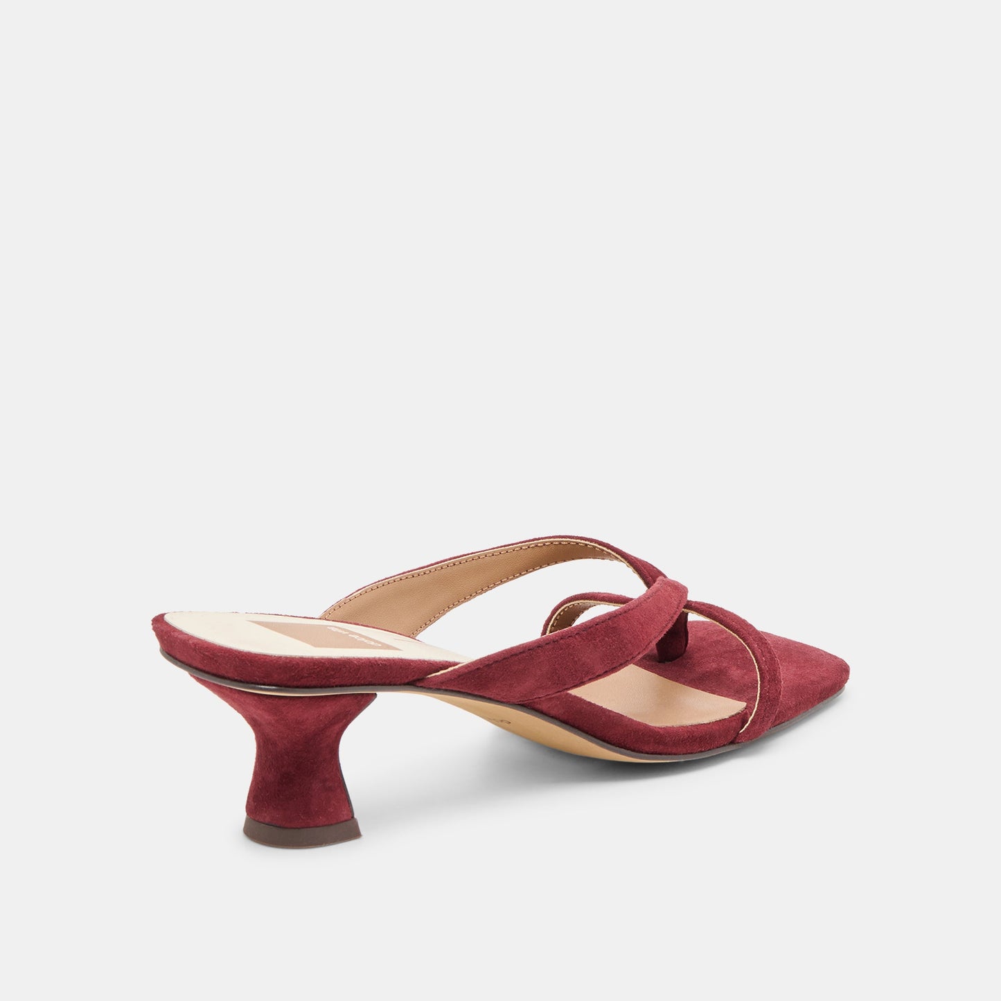 Brevel Oxblood Suede Heels