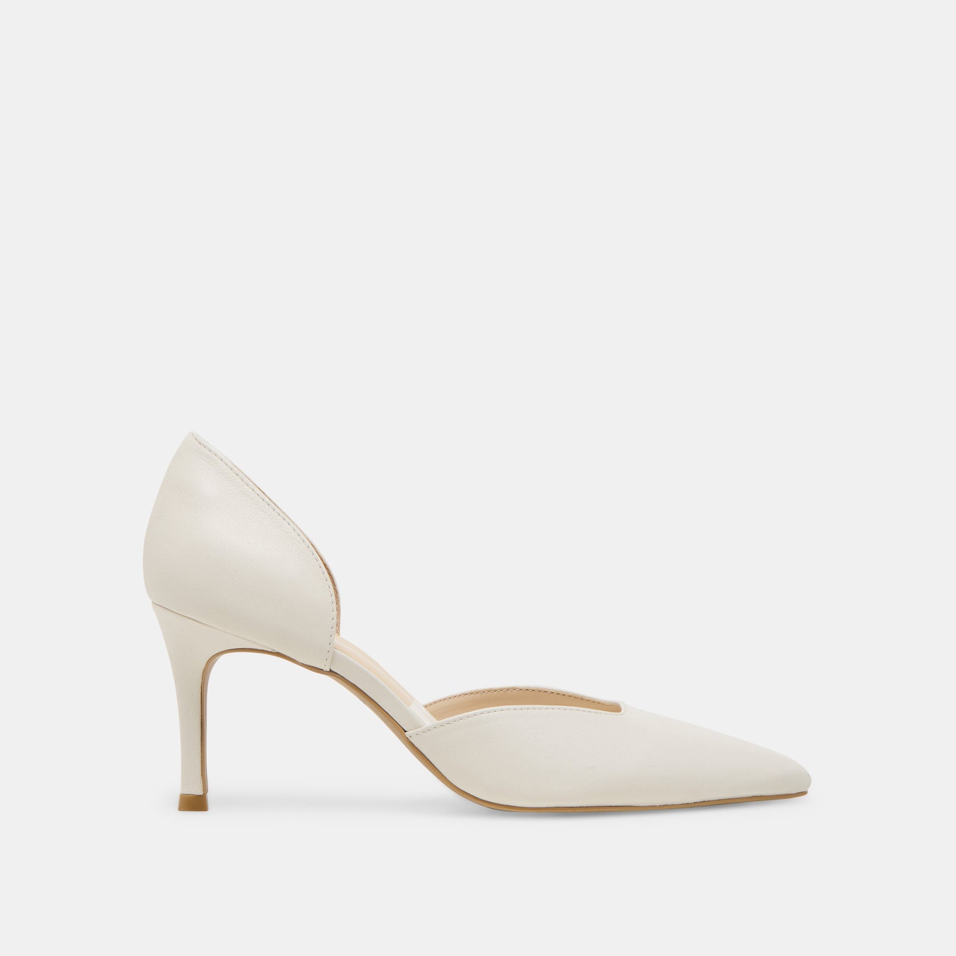 ELOY HEELS WHITE LEATHER
 – Dolce Vita