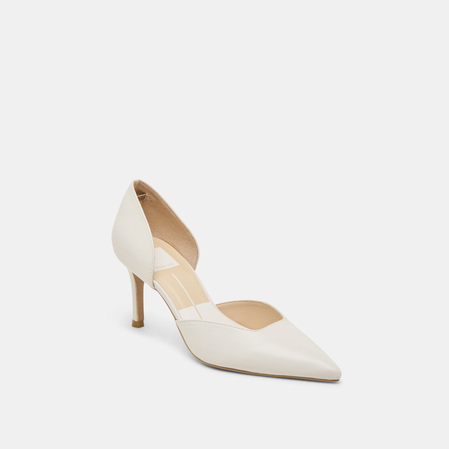 ELOY HEELS WHITE LEATHER
 – Dolce Vita