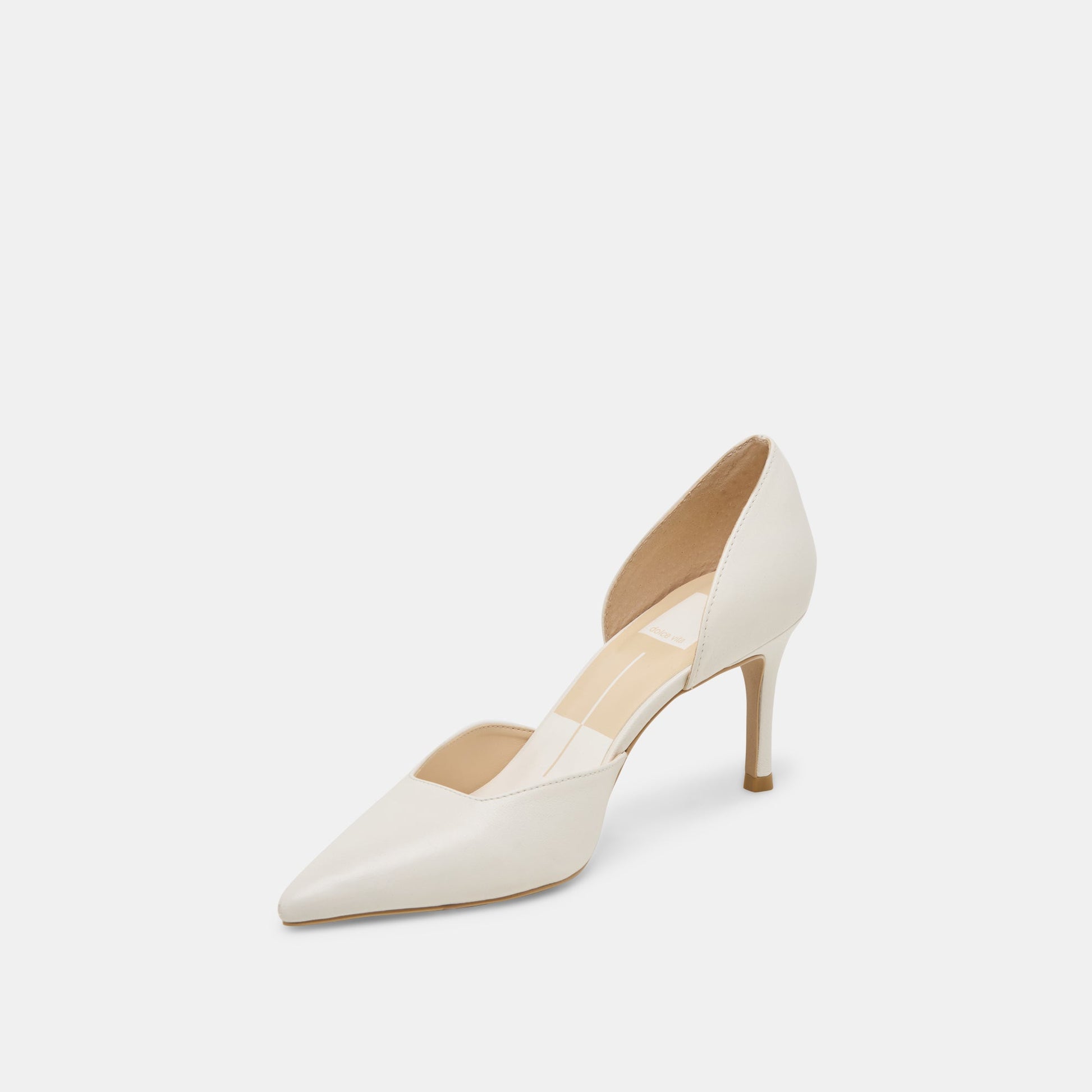 ELOY HEELS WHITE LEATHER
 – Dolce Vita