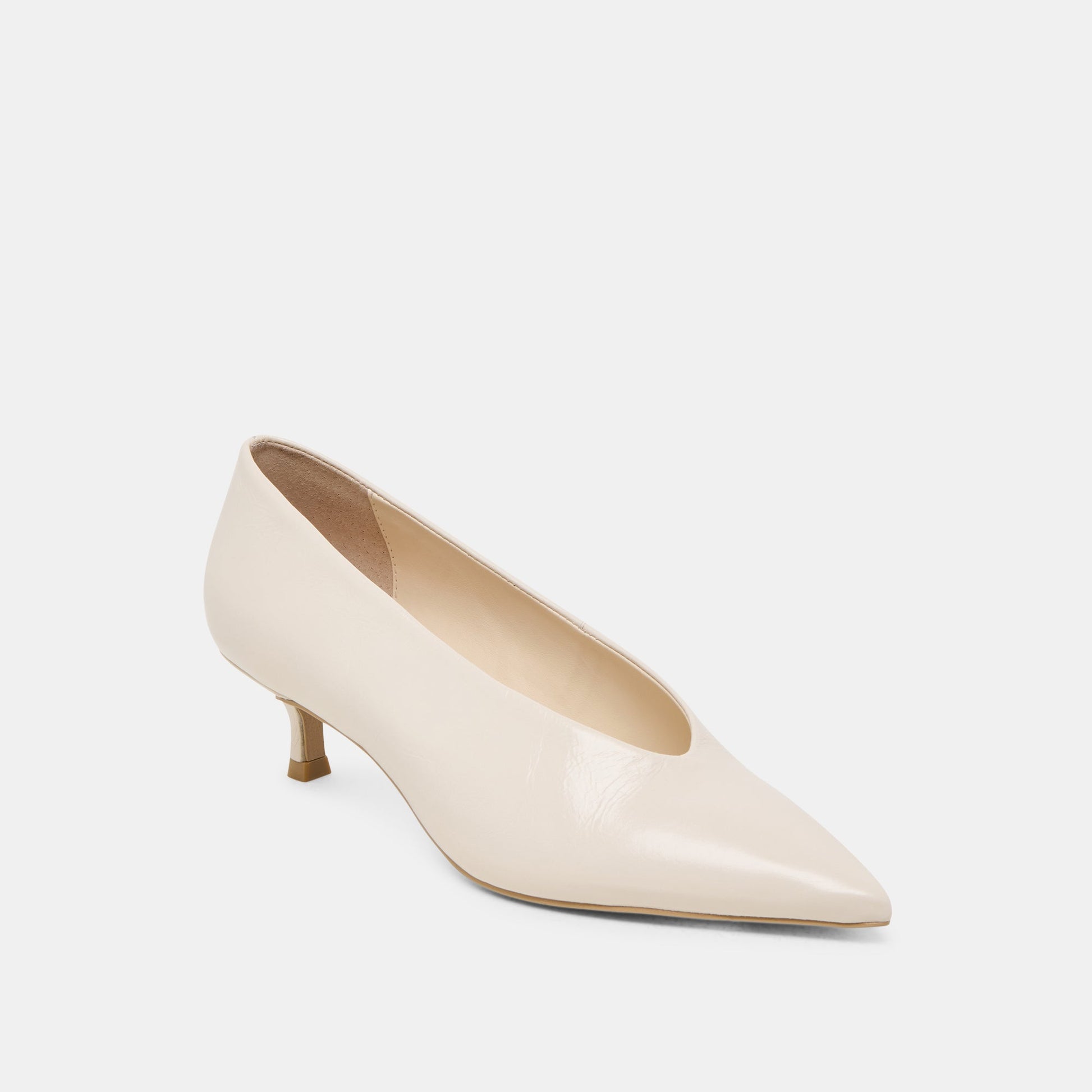 ALWYN HEELS BONE CRINKLE PATENT
 – Dolce Vita