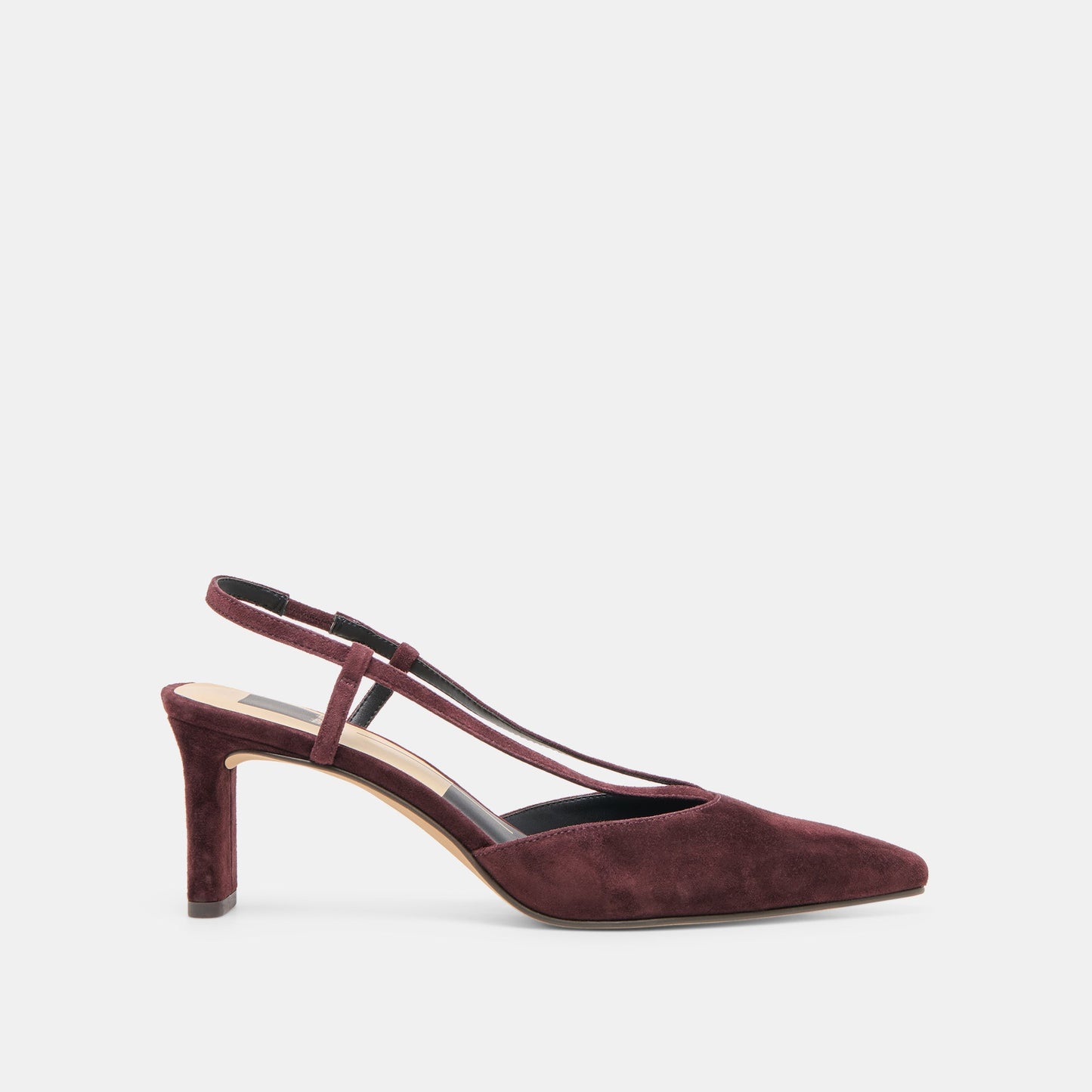 Ginay Mulberry Suede Heels