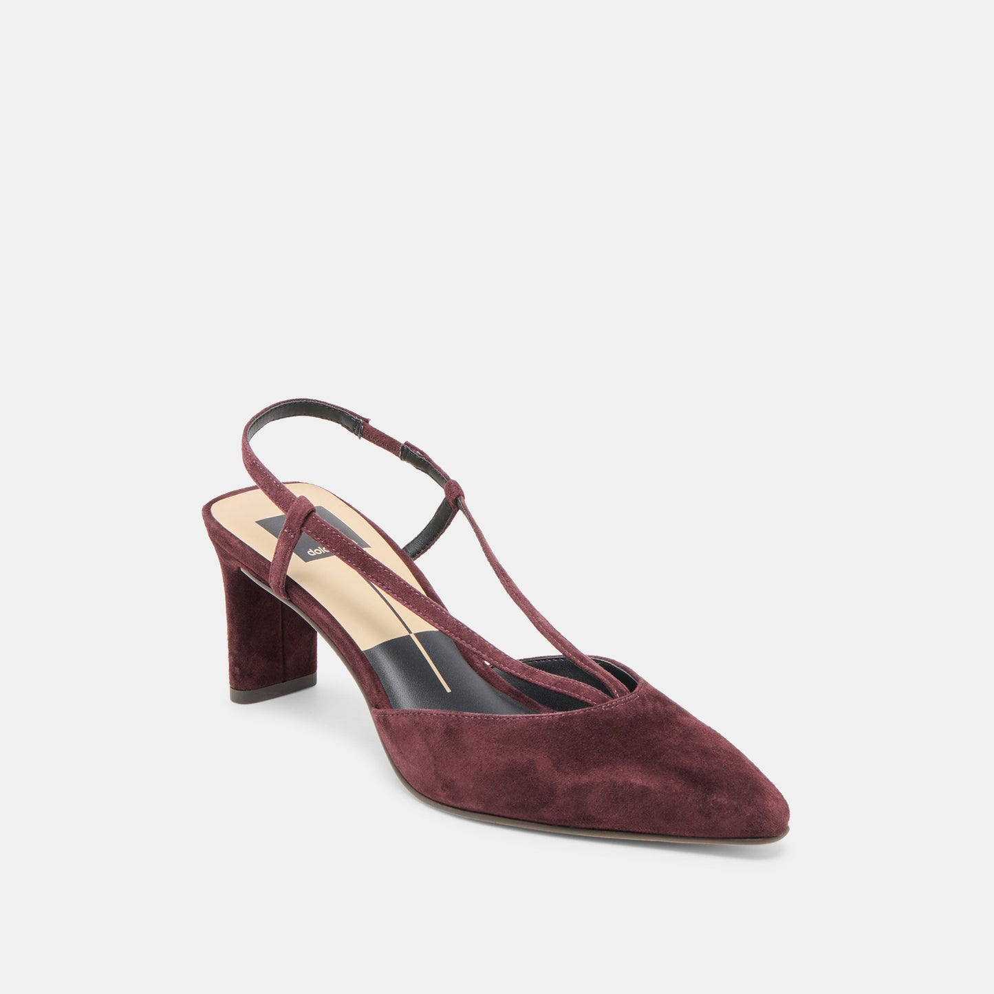 Ginay Mulberry Suede Heels