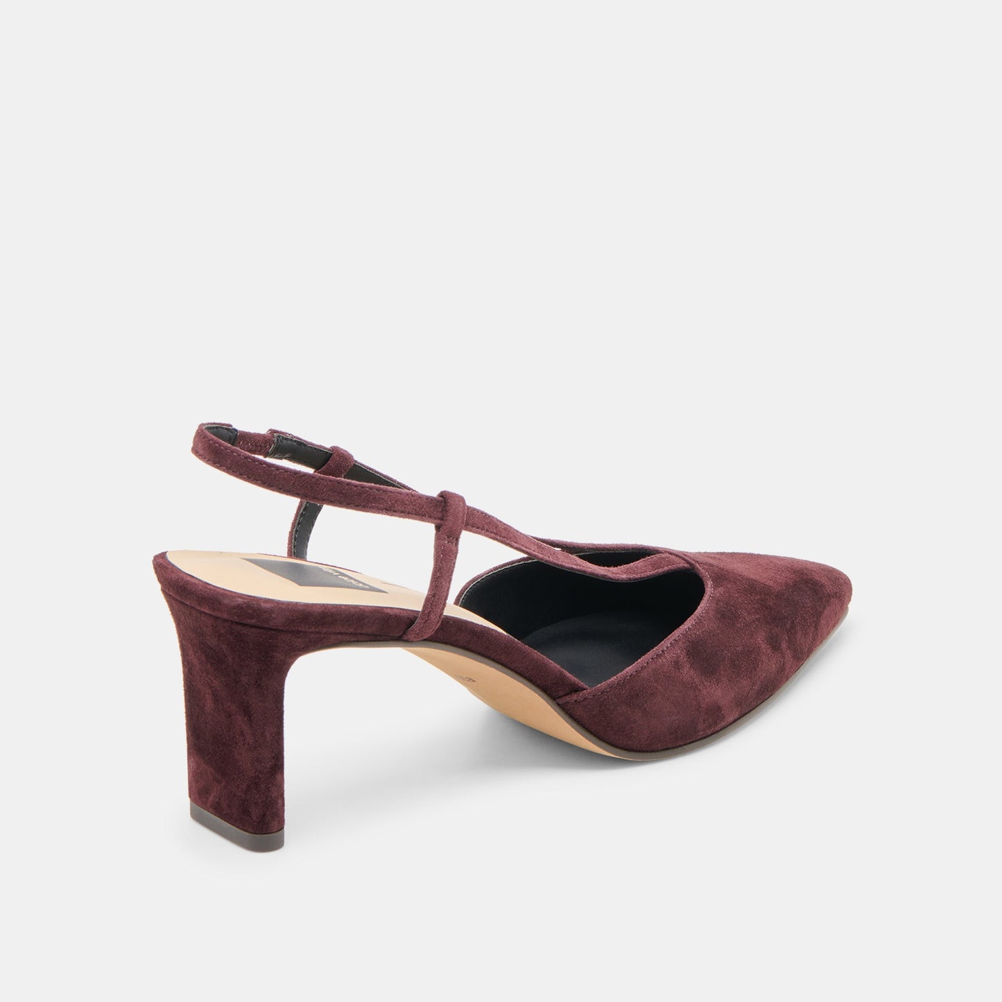 Ginay Mulberry Suede Heels