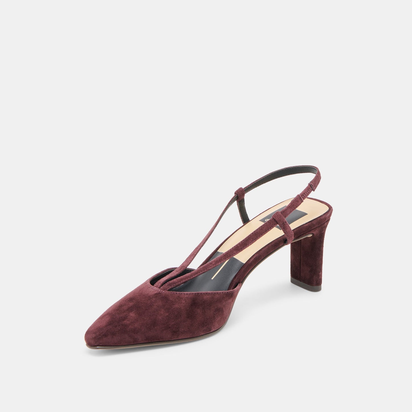 Ginay Mulberry Suede Heels