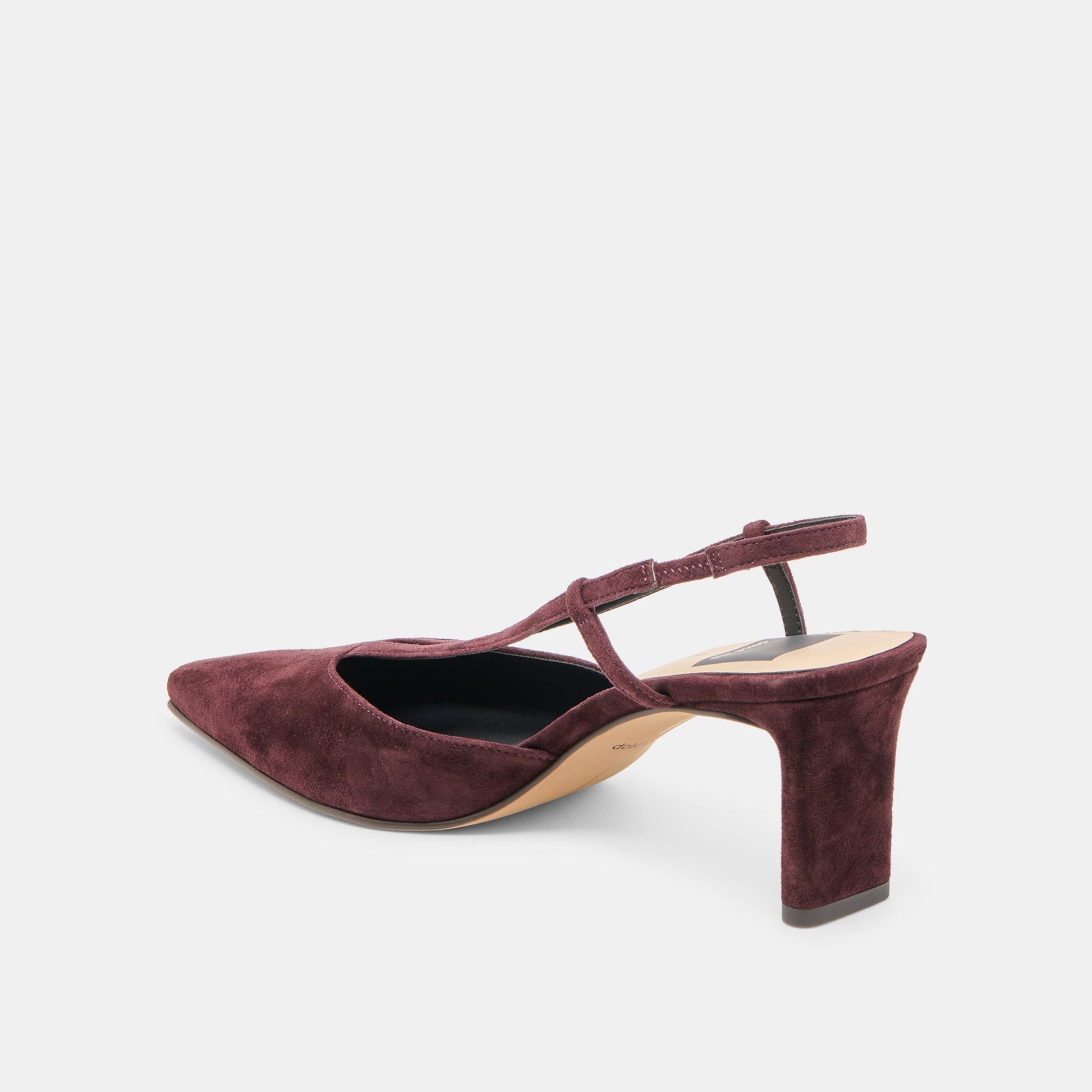 Ginay Mulberry Suede Heels