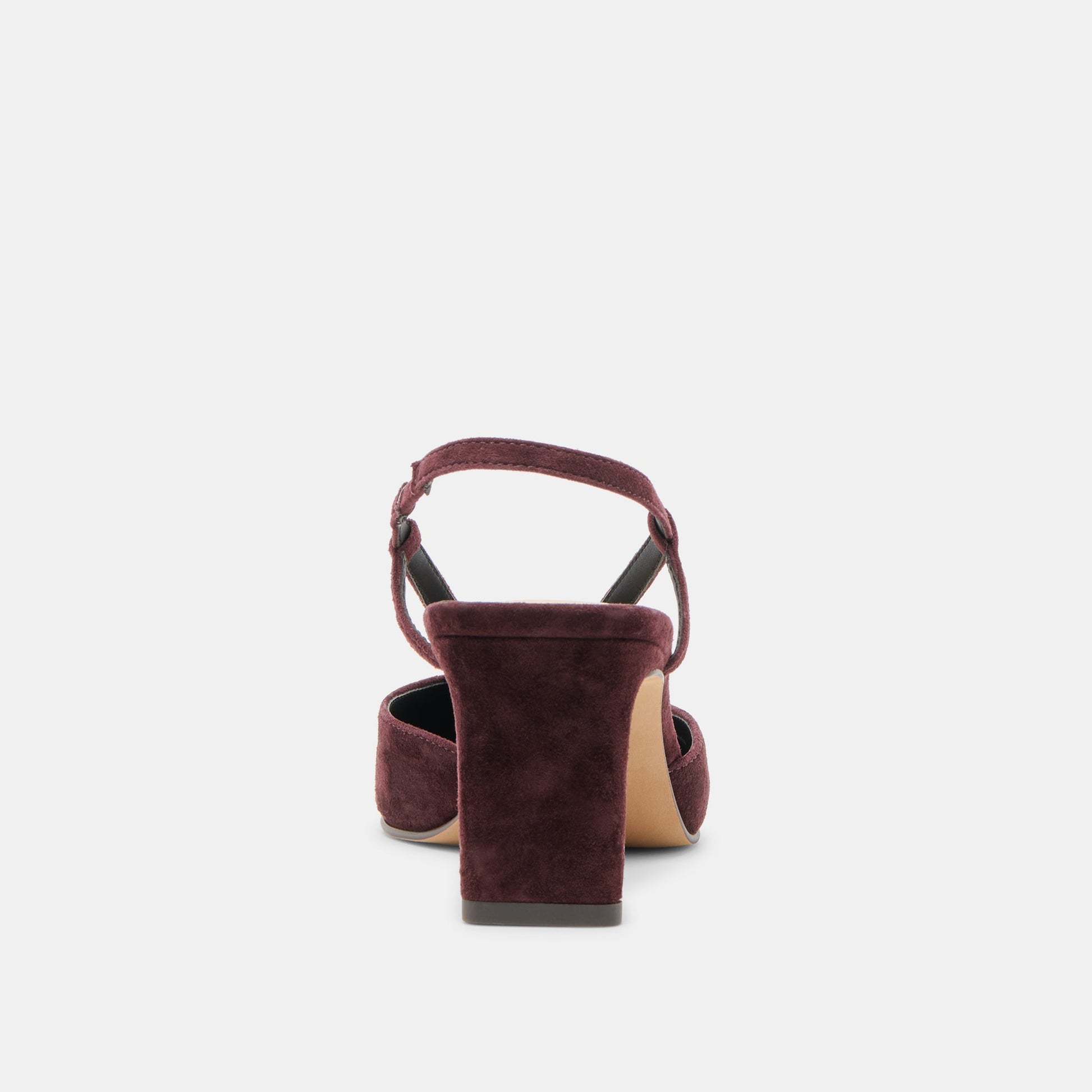 Ginay Mulberry Suede Heels