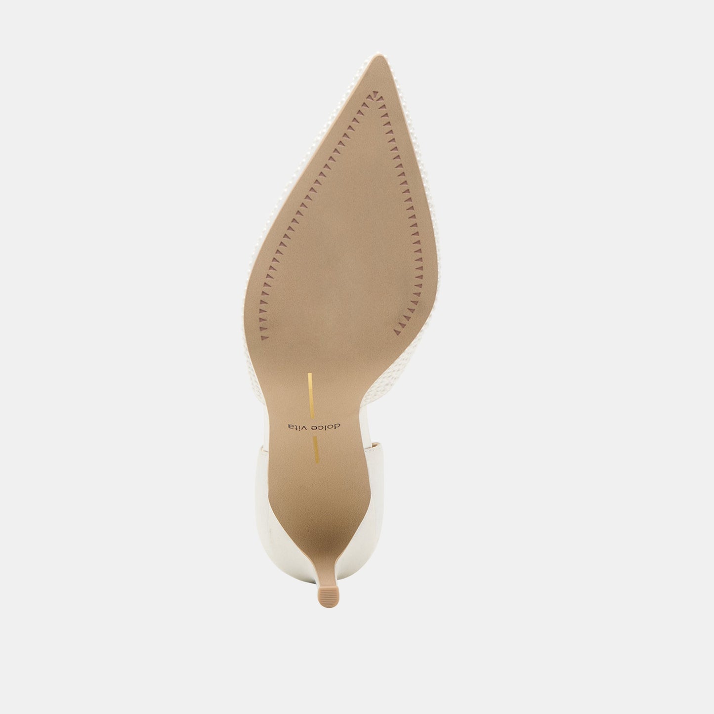 Eloy Pearl Off White Satin Heels