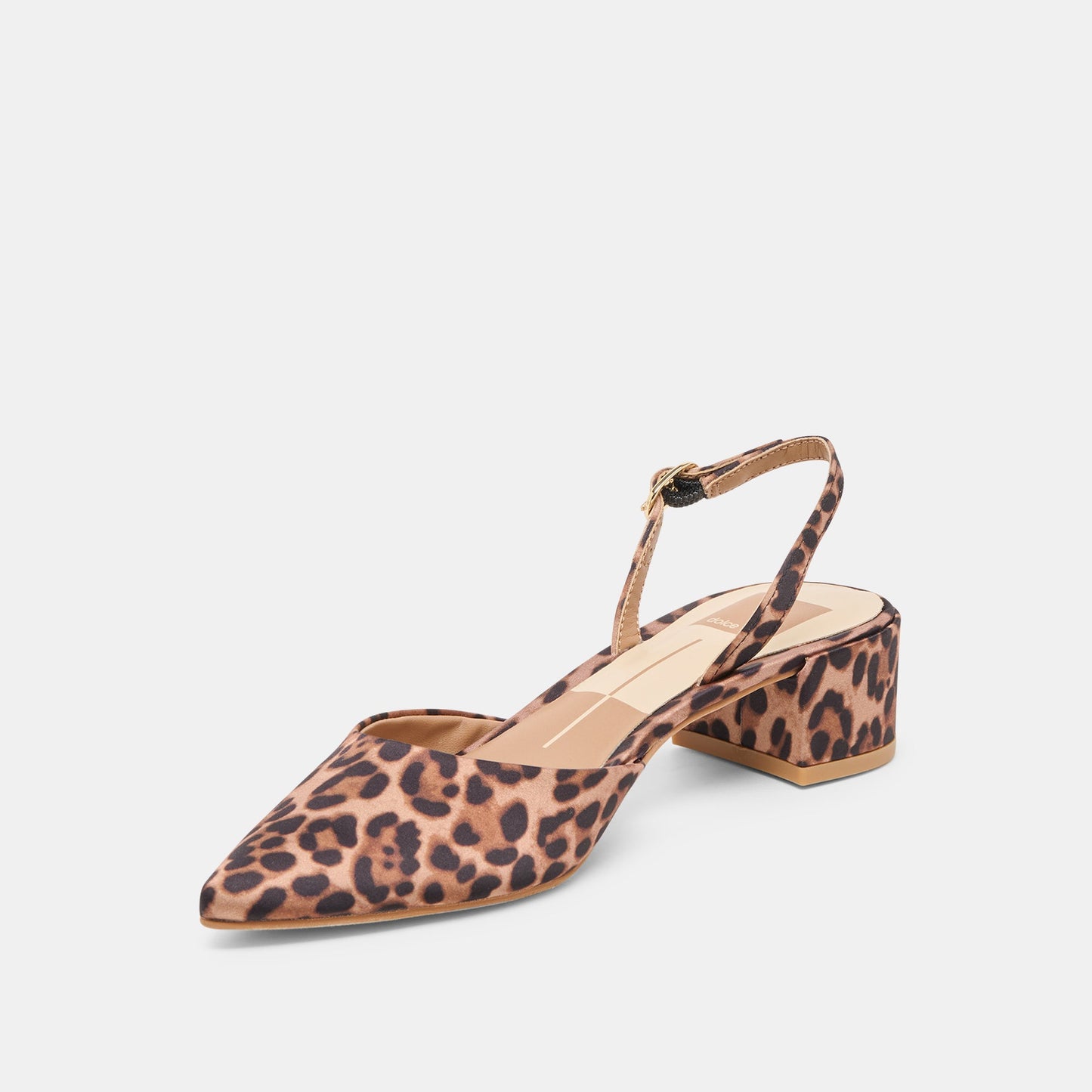 Carel Dk Leopard Satin Heels