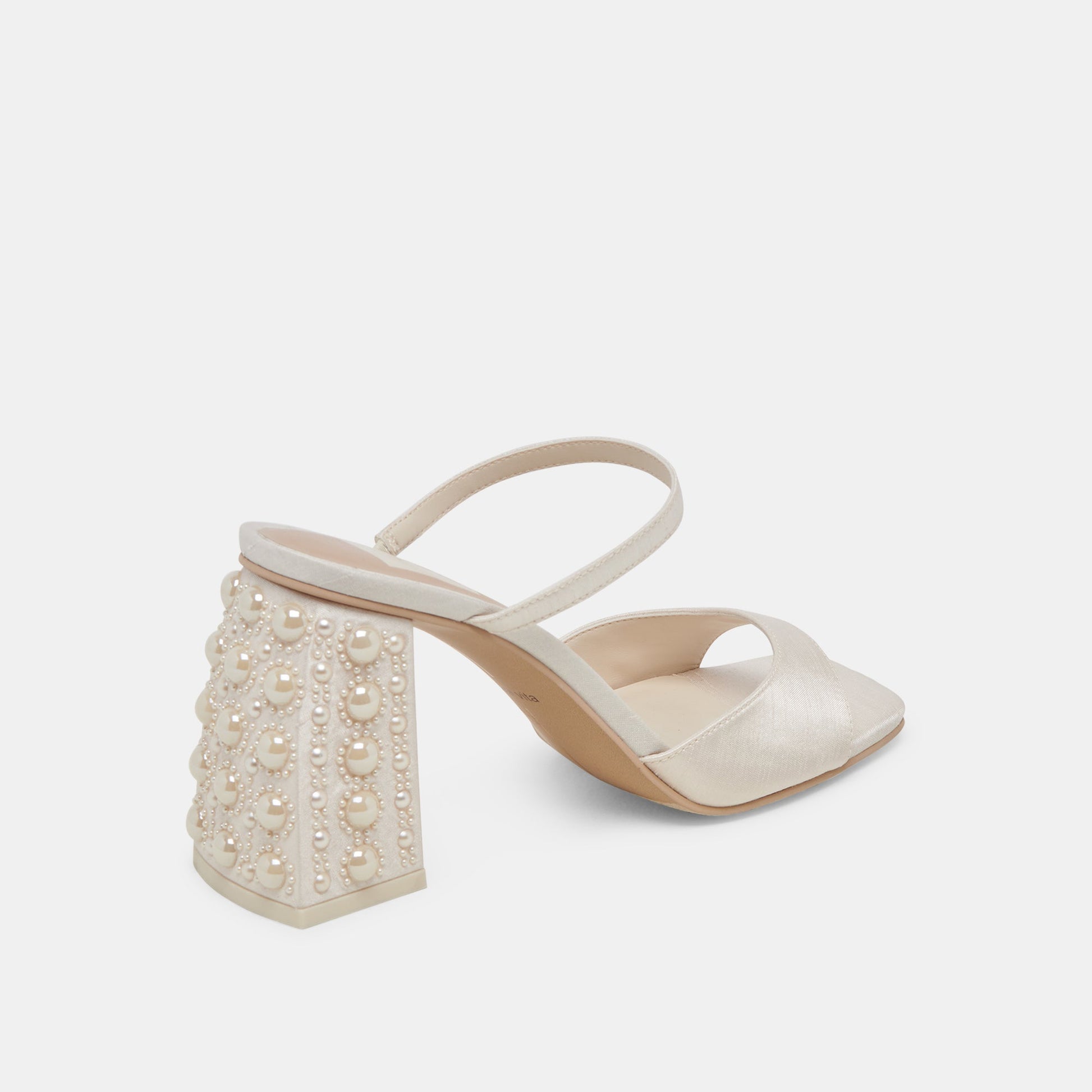 JEMMY PEARL HEELS VANILLA SILK
 – Dolce Vita