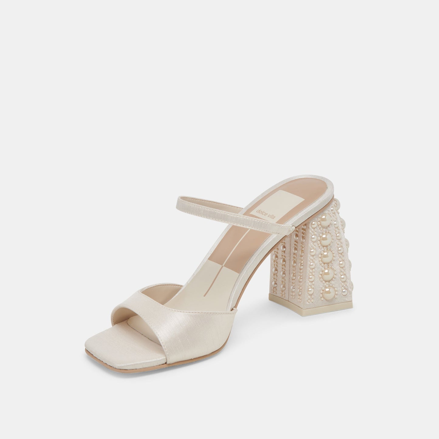 JEMMY PEARL HEELS VANILLA SILK
 – Dolce Vita