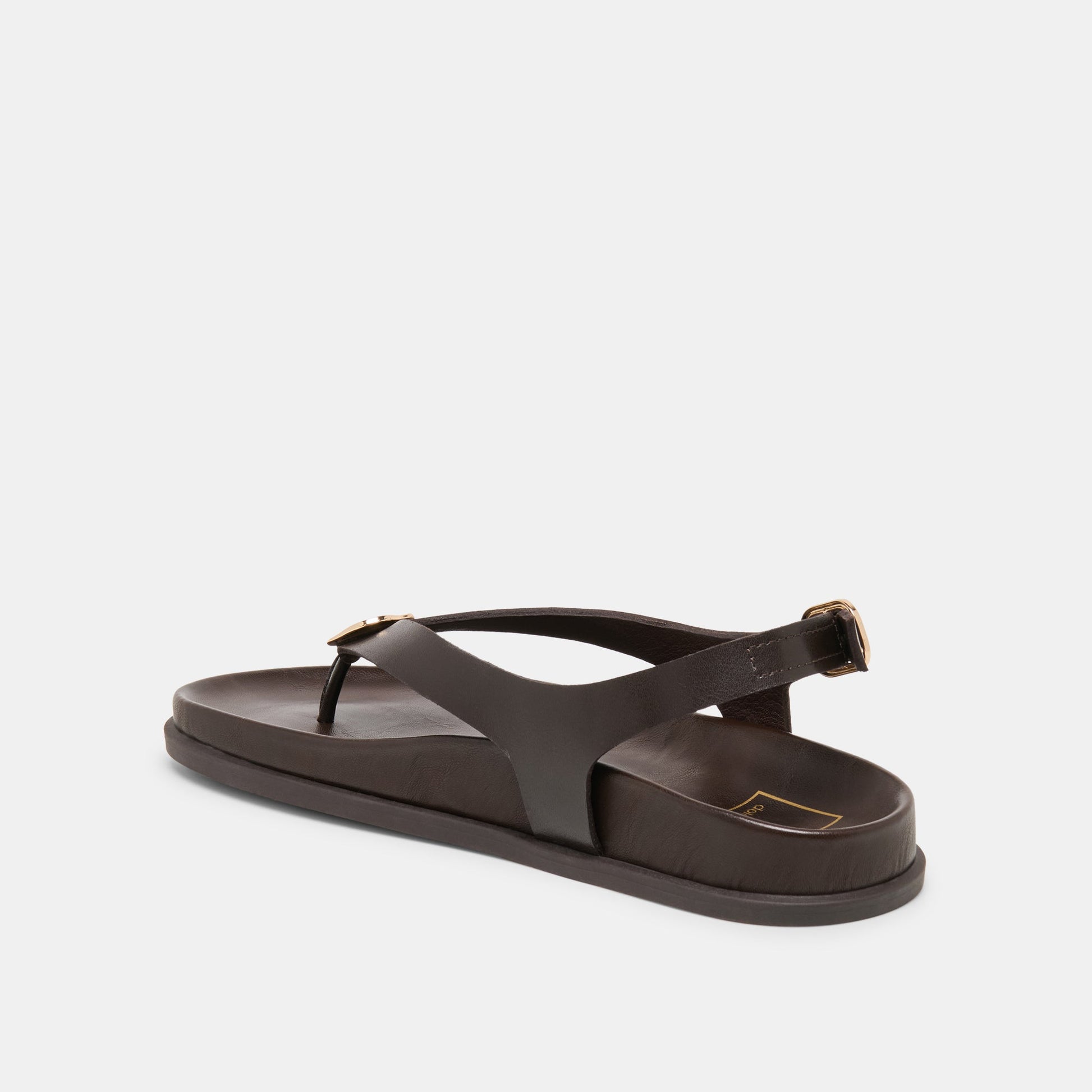 Jony Dk Brown Leather Sandals