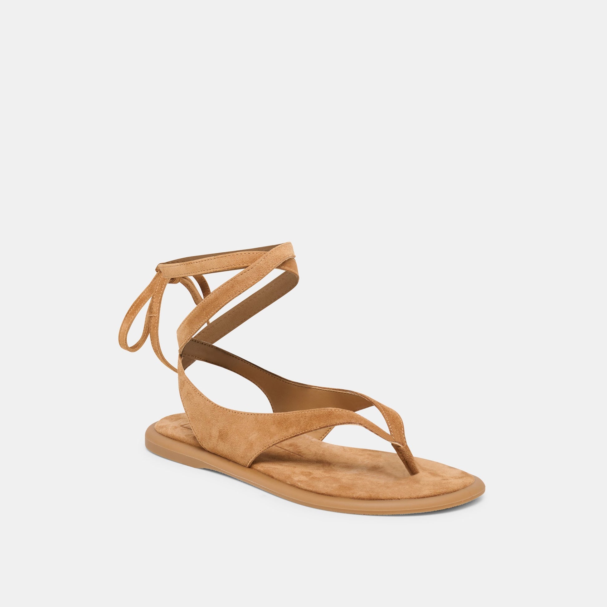 Jayden Teak Suede Sandals
