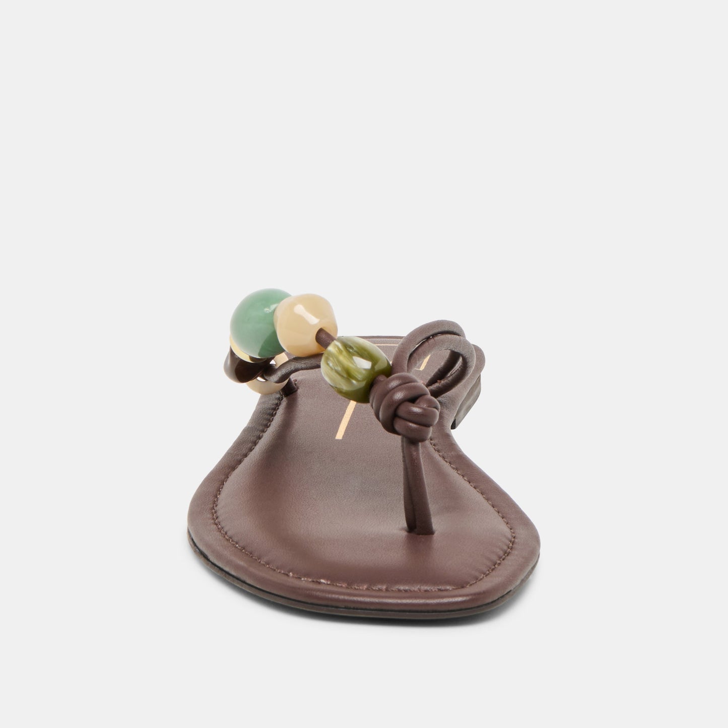 Cely Dk Brown Leather Sandals