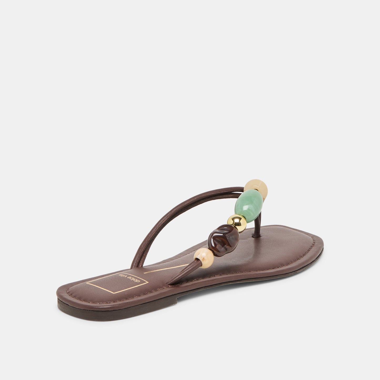 Cely Dk Brown Leather Sandals