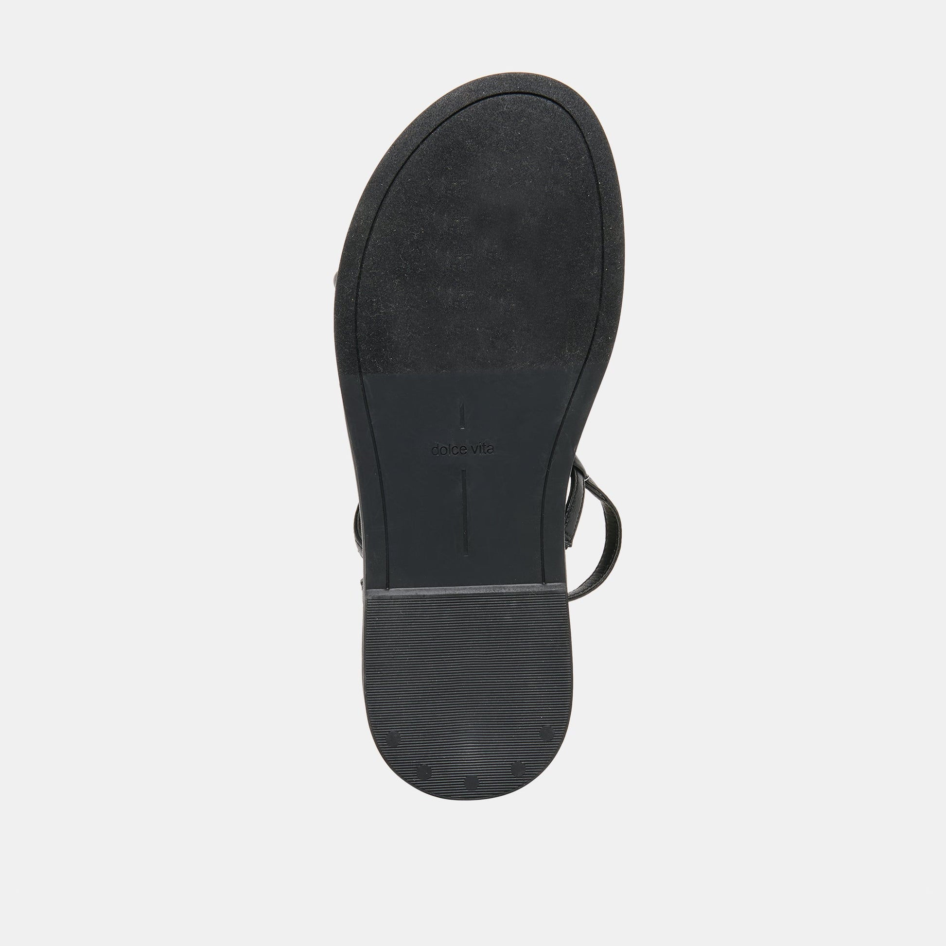 Dom Black Leather Sandals