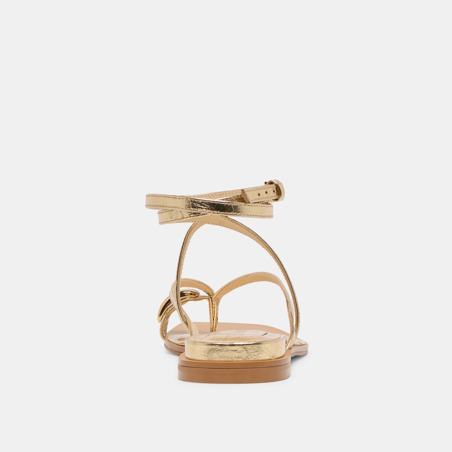 Tyrice Gold Leather Sandals