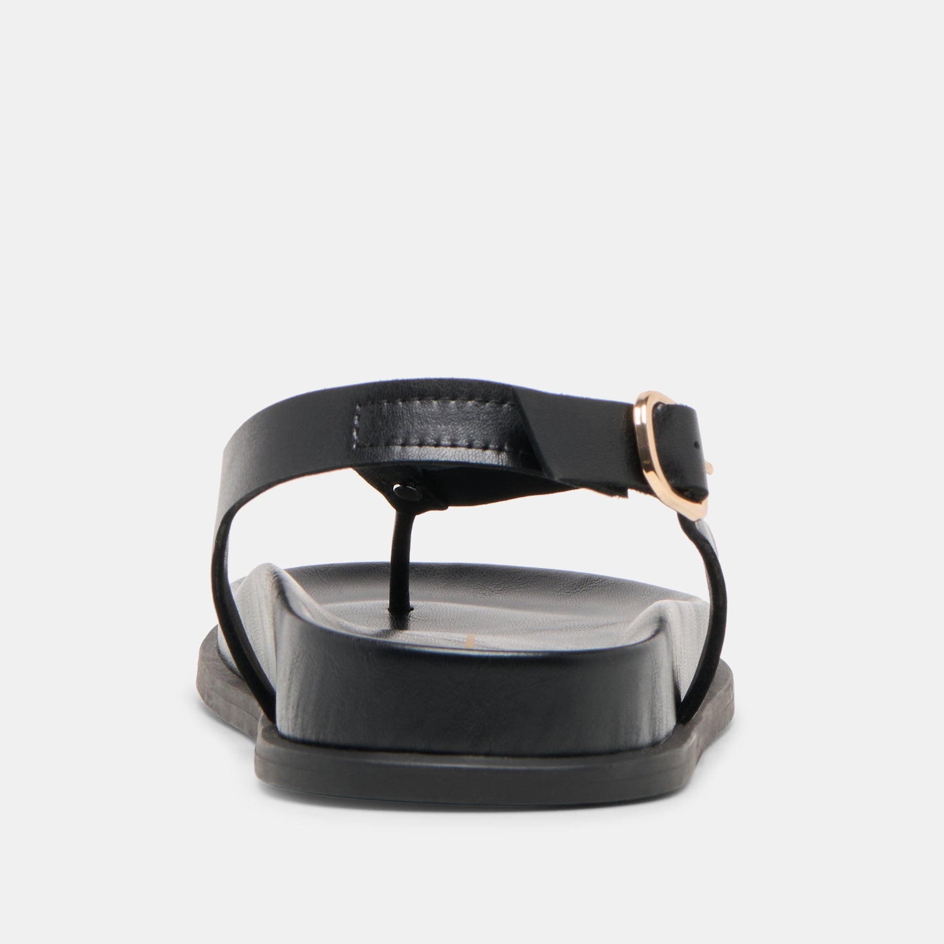 Jony Black Leather Sandals